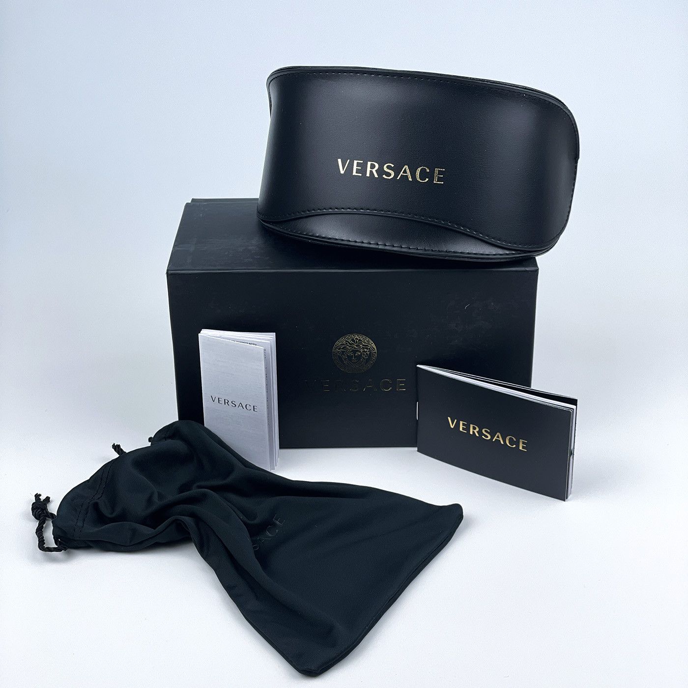 Versace NEW Versace VE4451 GB1/55 Wraparound Unisex Sunglasses Size ONE SIZE - 11 Thumbnail