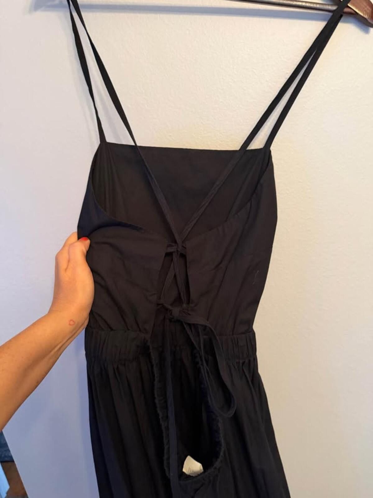 H&M H&M Criss Cross Open Back Dress 100% Cotton Women’s Large Size L / US 10 / IT 46 - 4 Thumbnail
