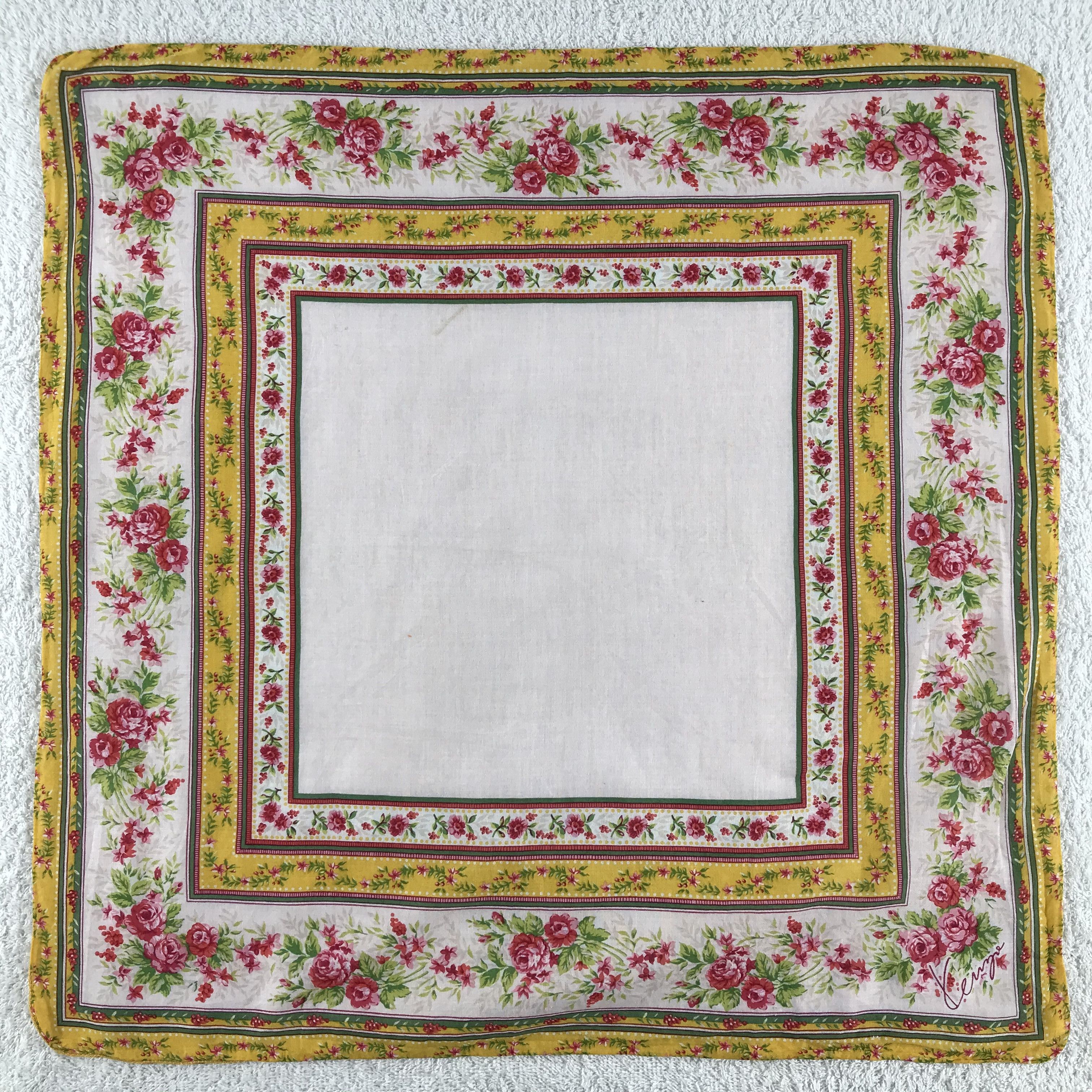Kenzo × Vintage Kenzo Bandana / Handkerchief / Neckerchief - S303 Size ONE SIZE - 1 Thumbnail