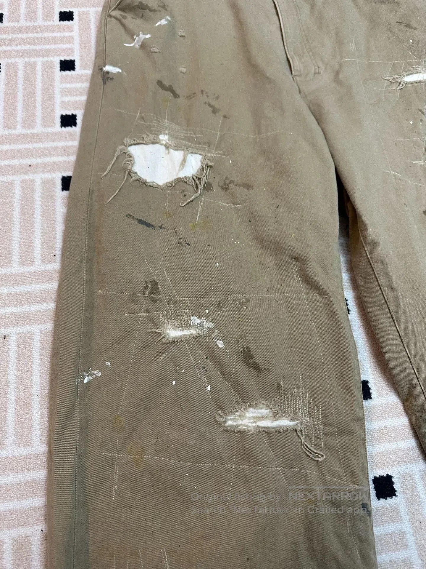 Other ANCELLM REMAKE WIDE CHINO TROUSERS. Size US 26 / EU 42 - 3 Thumbnail