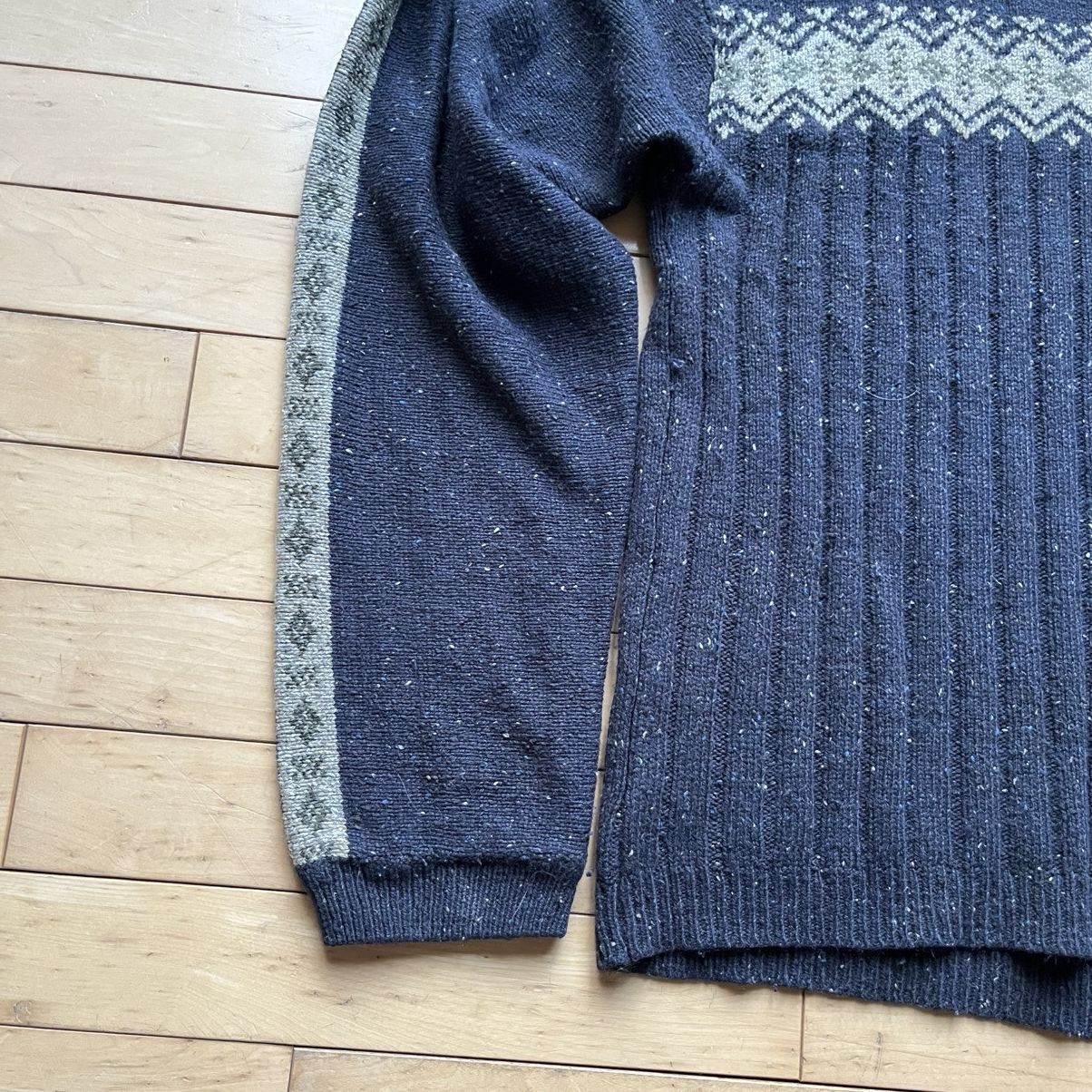 Vintage Dark Blue Vintage sweater Size US XL / EU 56 / 4 - 2 Thumbnail