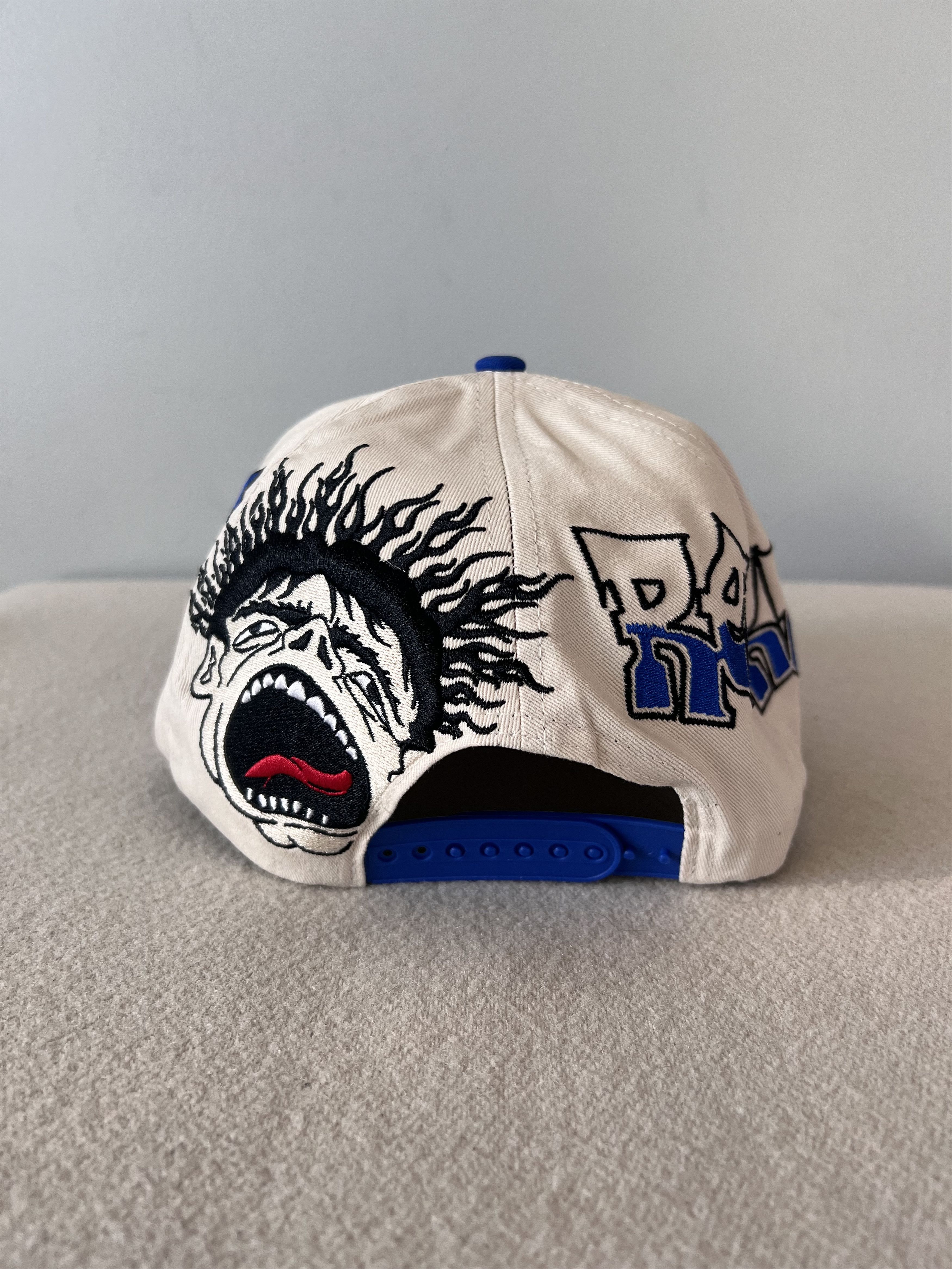 HELLSTAR Hellstar Records Snapback Hat in White Blue Size ONE SIZE - 4 Thumbnail