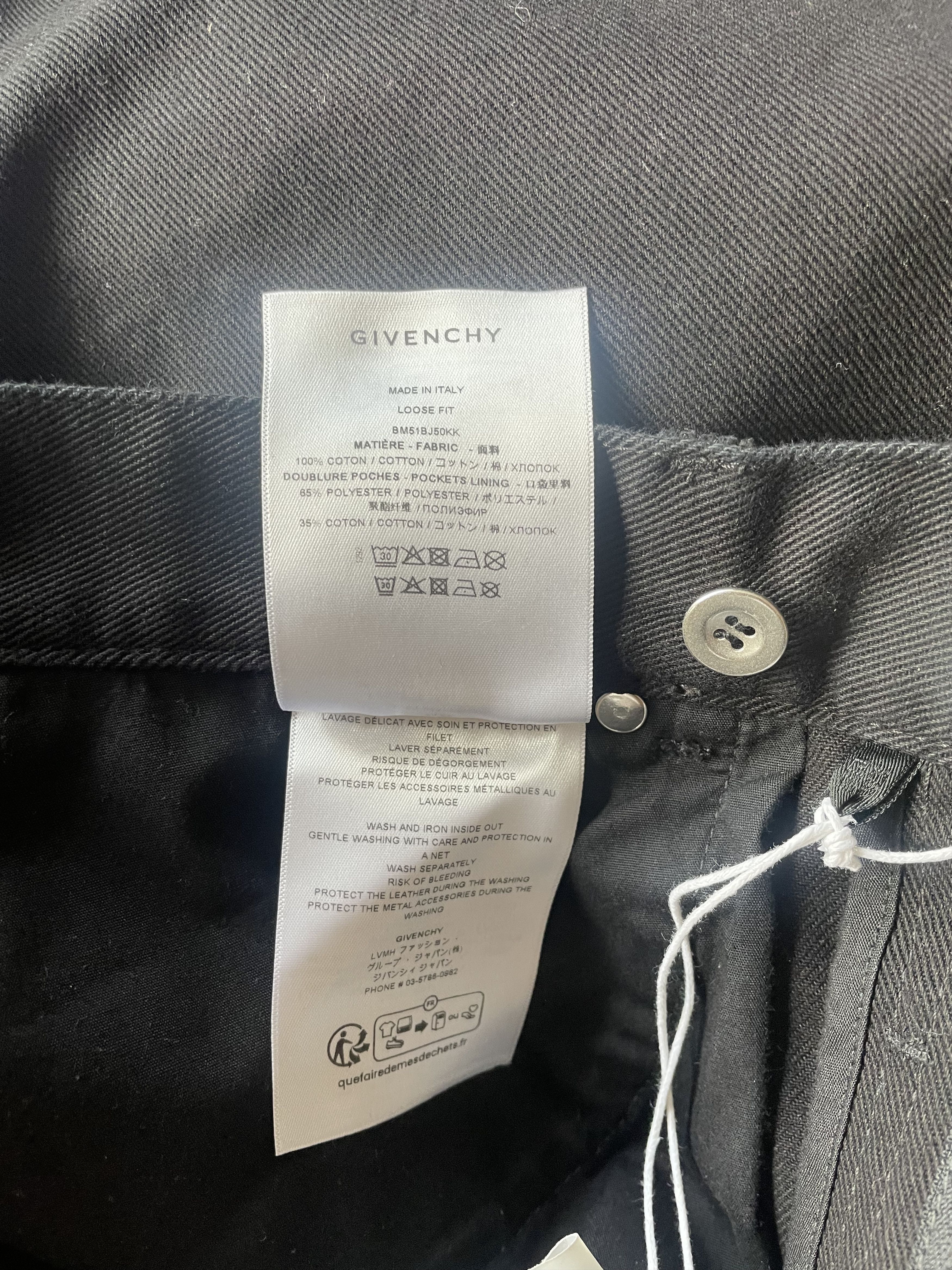Givenchy Convertible Zip-Off Cargo Jeans Black Size US 34 / EU 50 - 17 Thumbnail