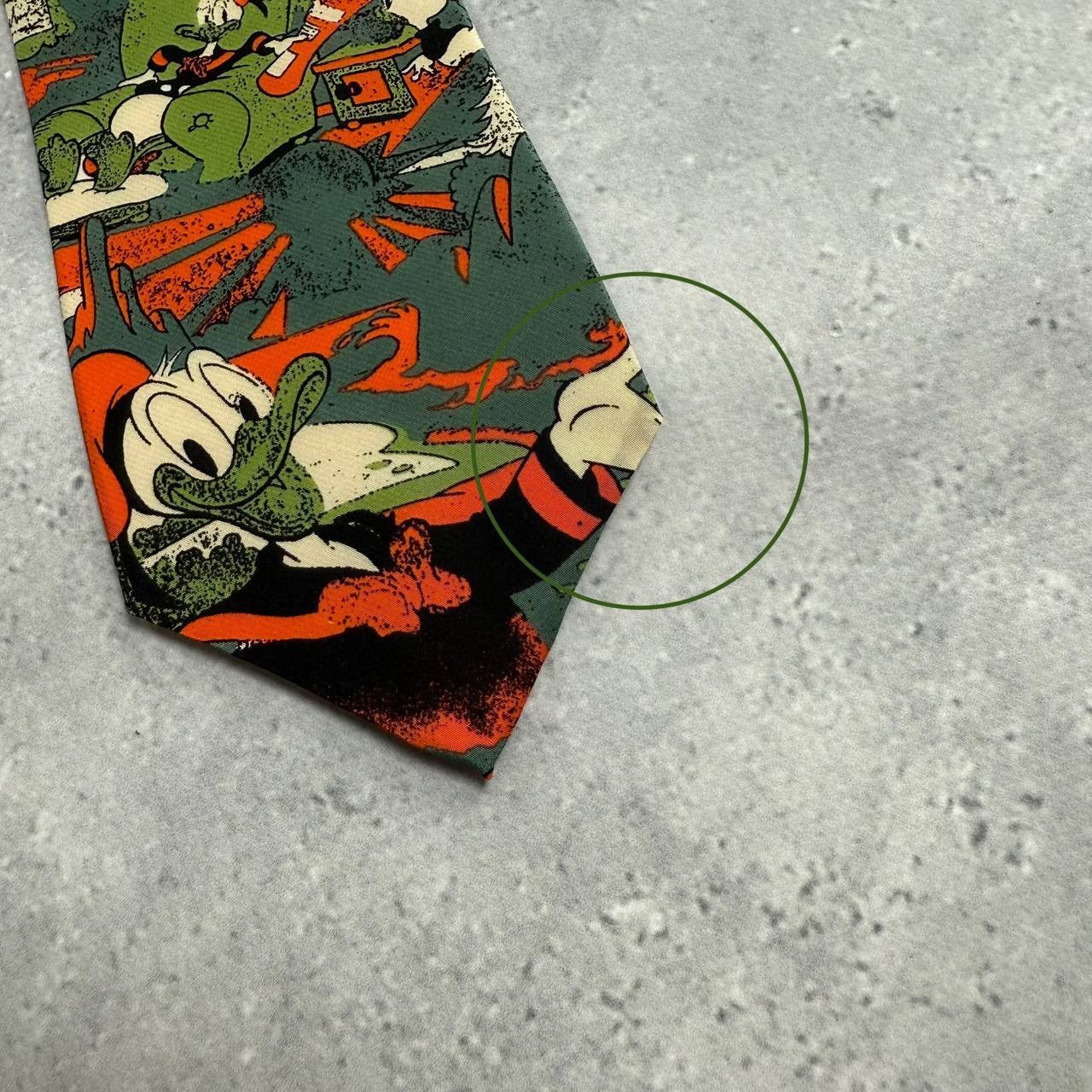 Disney Vintage 90s The Disney The Rack DuckTales Silk Tie Green Size ONE SIZE - 13 Thumbnail