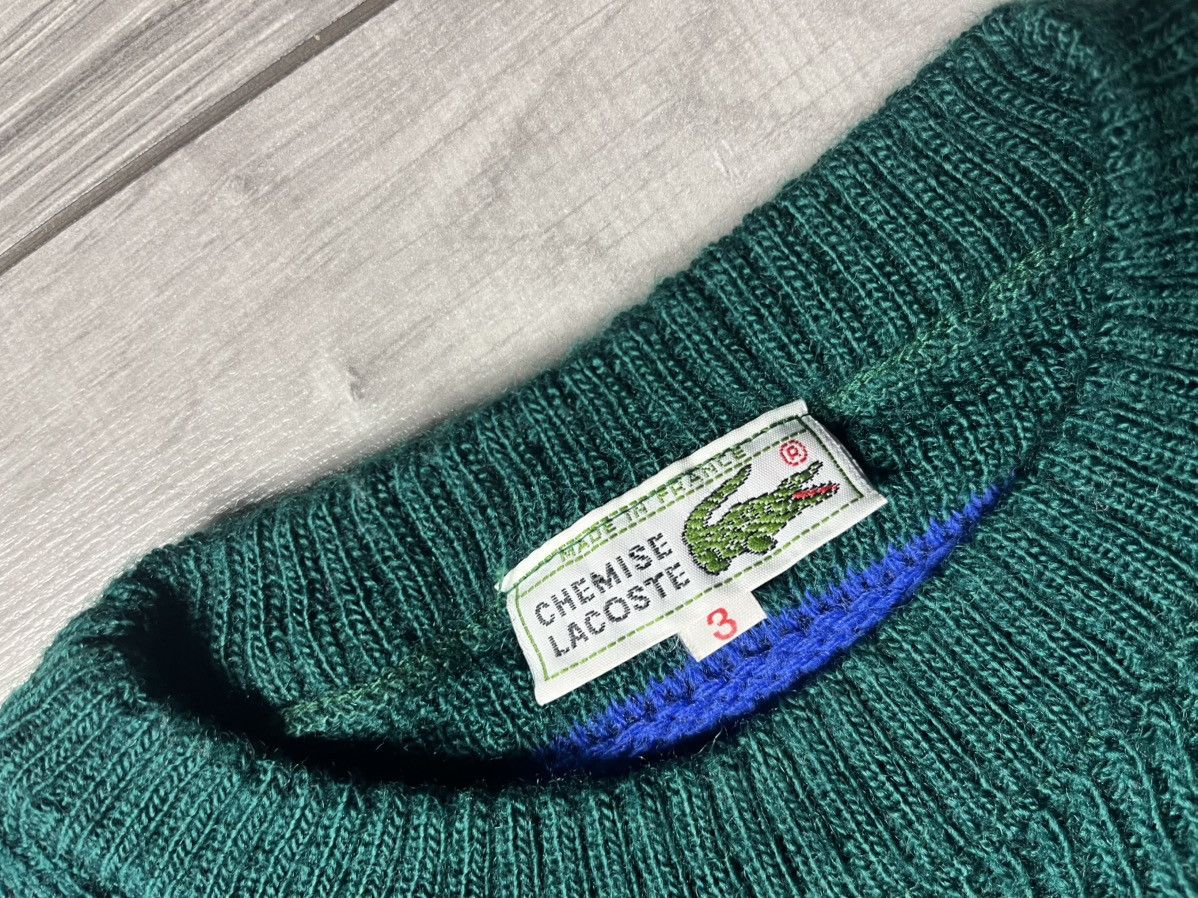 Lacoste Lacoste sweater Wool Jumper striped lsize Large Size US L / EU 52-54 / 3 - 4 Thumbnail