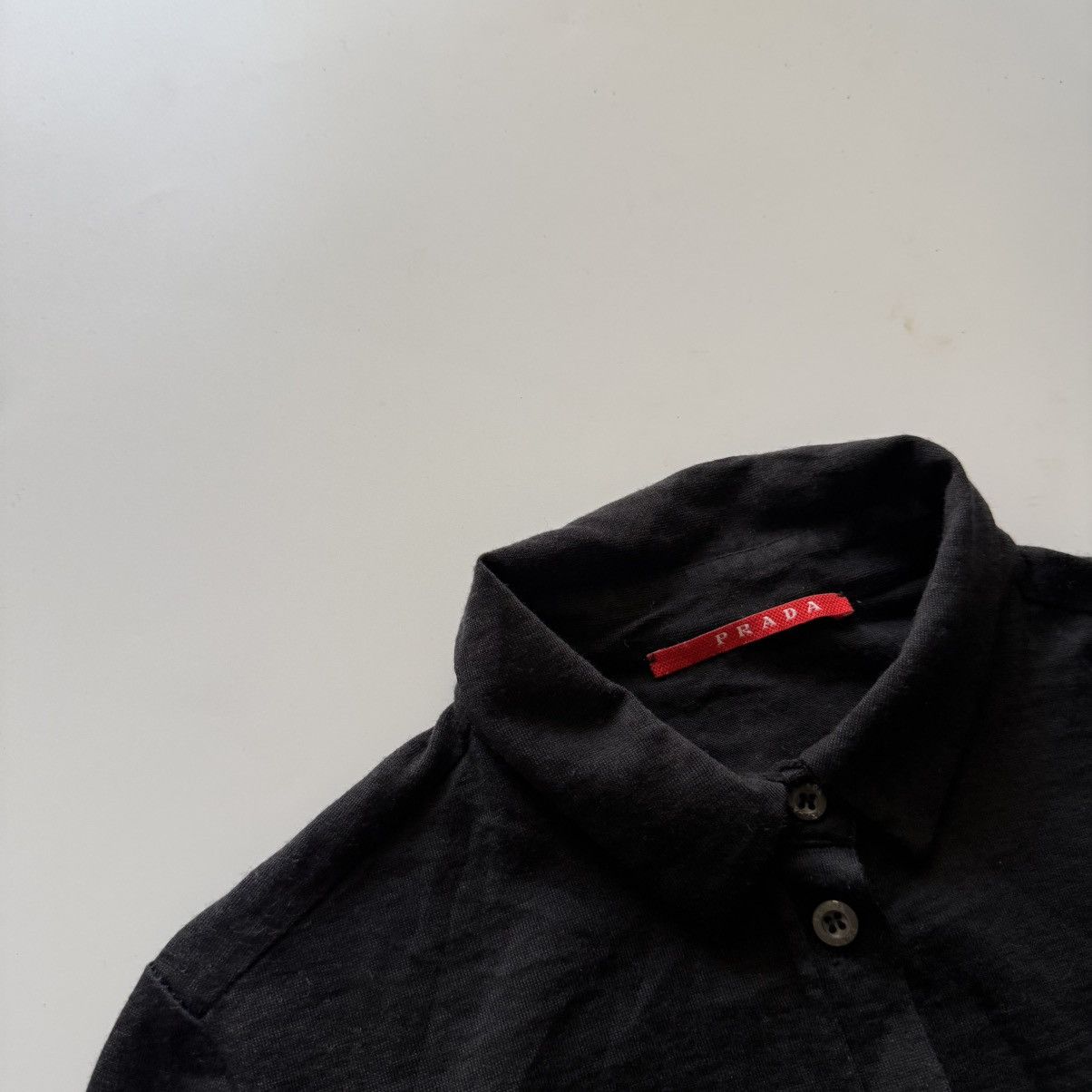 Prada ARCHIVAL Prada SS07 Lana Vergine Wool Button Down Shirt Size XS / US 0-2 / IT 36-38 - 7 Thumbnail