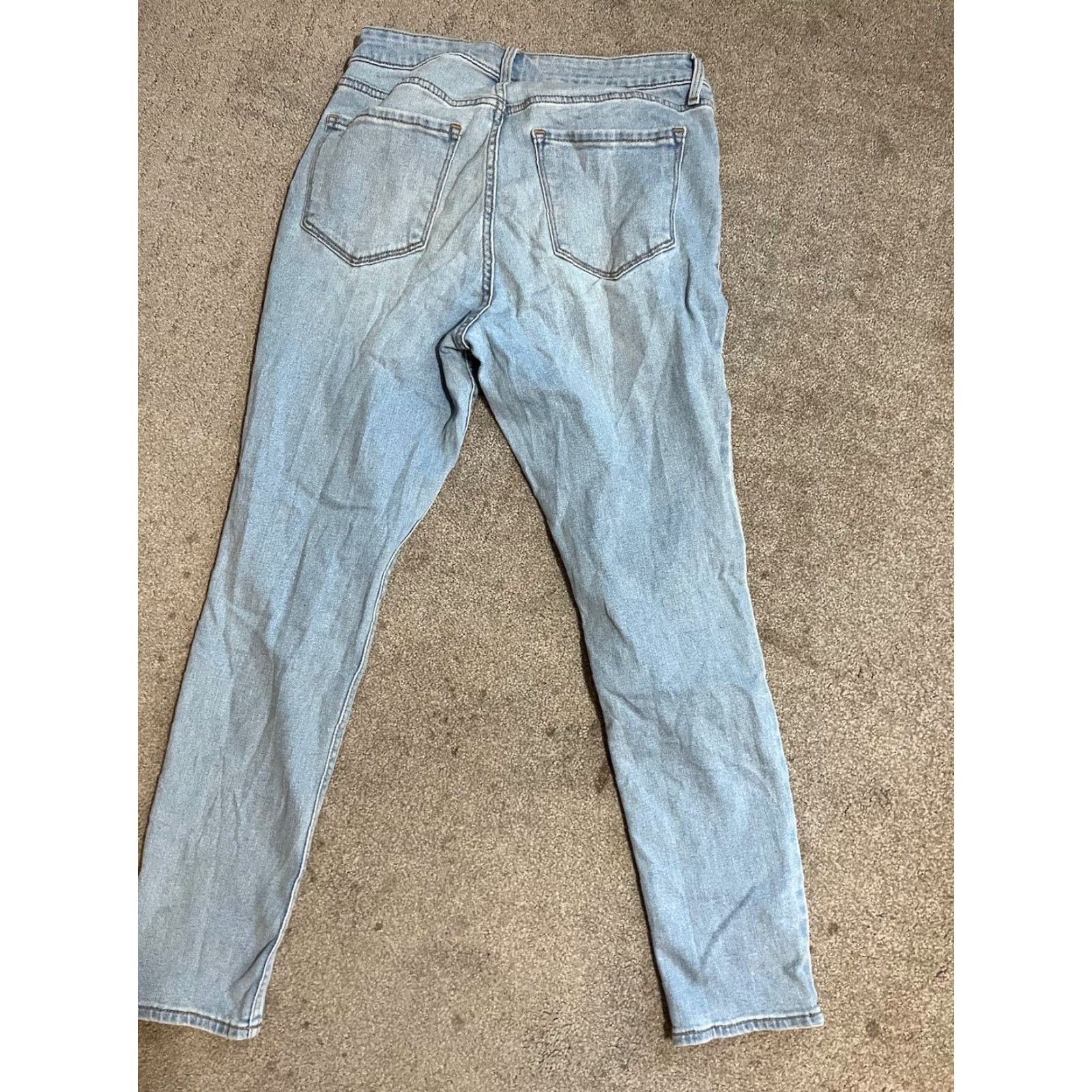 Old Navy Old Navy Jeans High Rise WOW Super Skinny Women's Size 8 Wash Blue Size 30" / US 8 / IT 44 - 3 Thumbnail