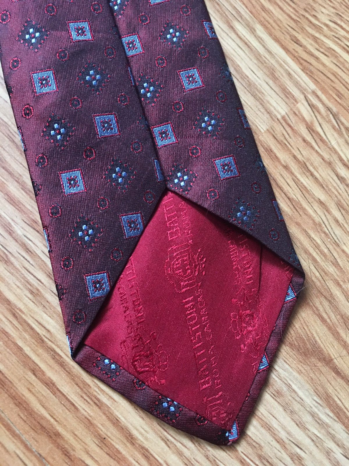 Battistoni × Vintage G. Battistoni Vintage Elegant Geometric Silk Mens Tie Size ONE SIZE - 5 Thumbnail