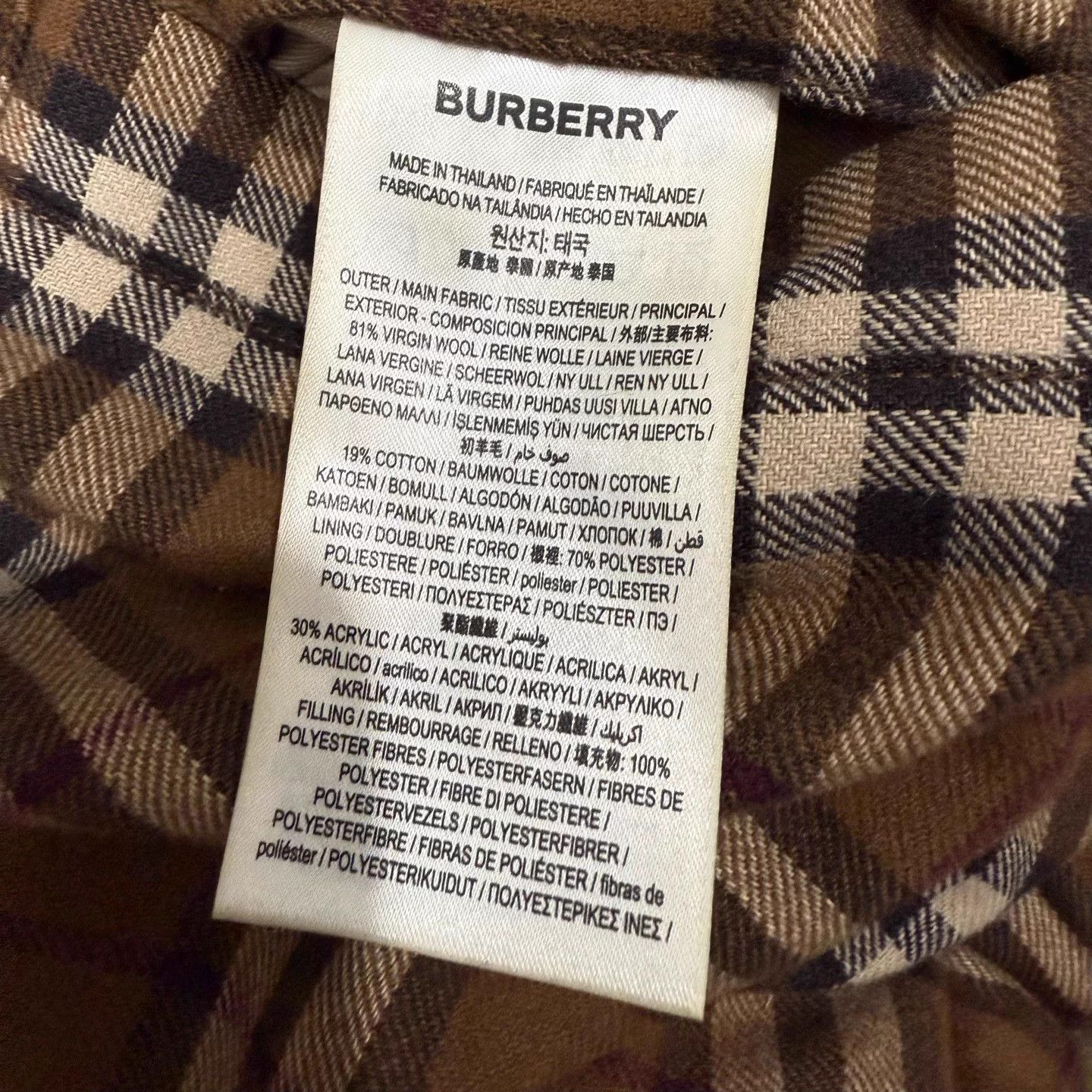 Burberry Burberry Check Lamb Fur Jacket M 99 New Size M / US 6-8 / IT 42-44 - 5 Thumbnail