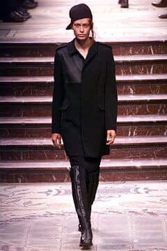 Yohji Yamamoto yohji yamamoto 02aw asymmetric leather pannel coat Size S / US 4 / IT 40 - 2 Thumbnail