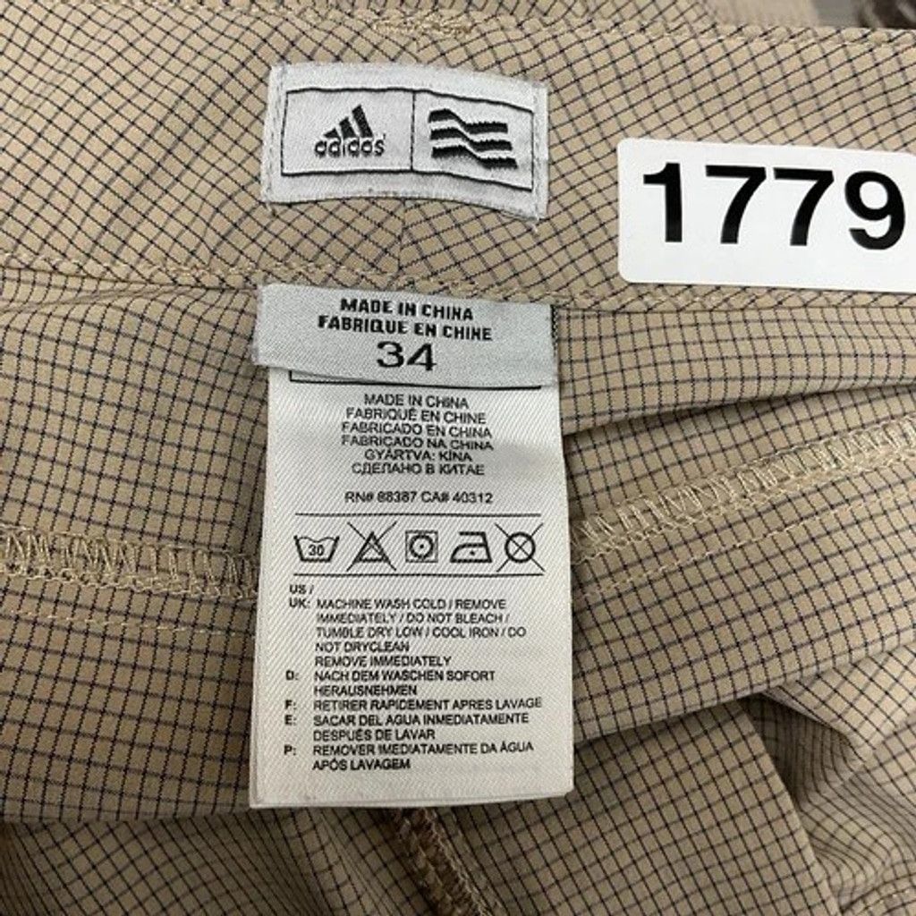 Adidas NWOT Adidas Check Golf Athletic Wicking Bermuda Shorts Men34 Size US 34 / EU 50 - 5 Thumbnail
