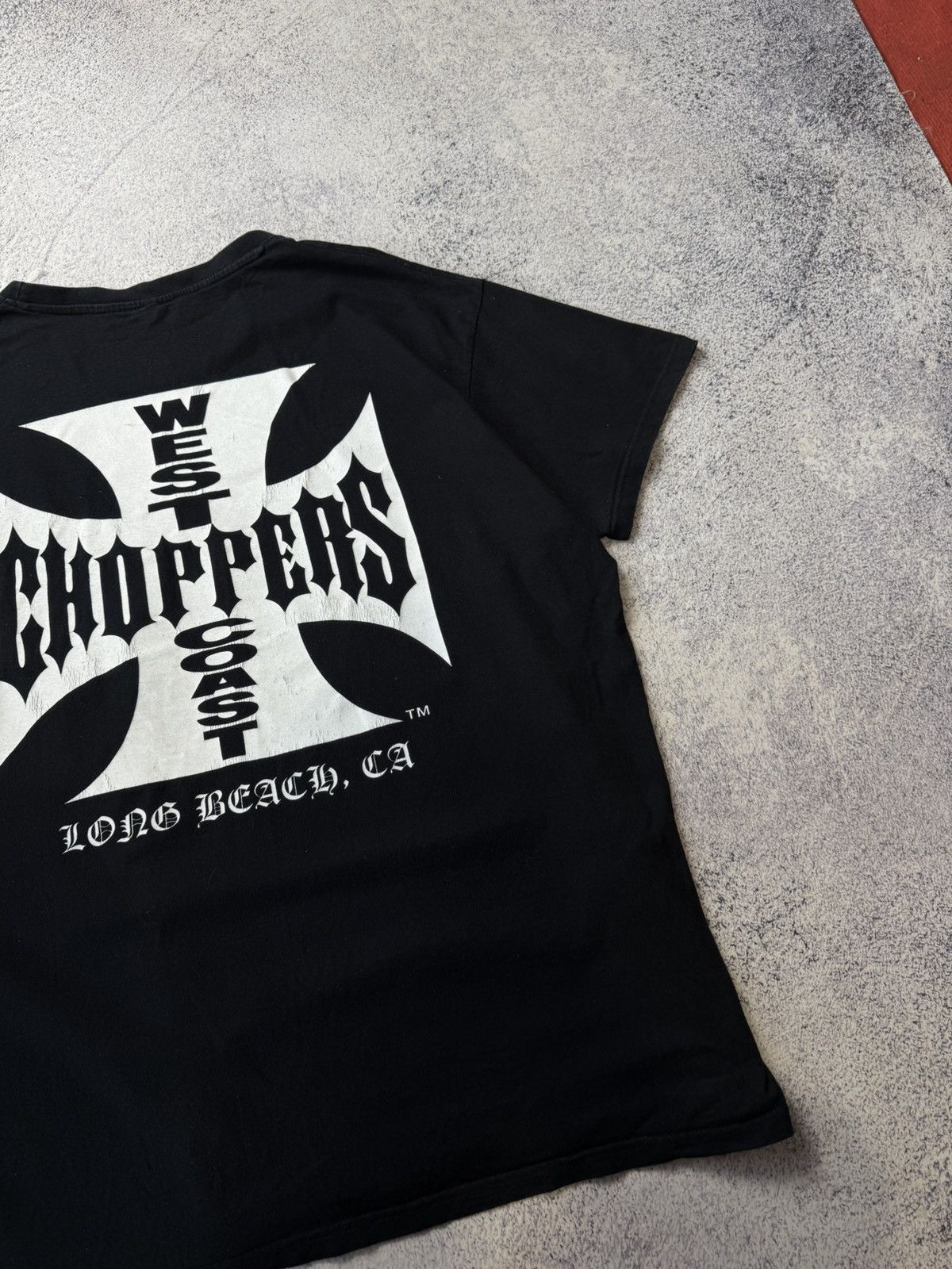 Vintage Vintage West Coast Choppers Black T-Shirt Paul Walker Size US XXL / EU 58 / 5 - 5 Thumbnail