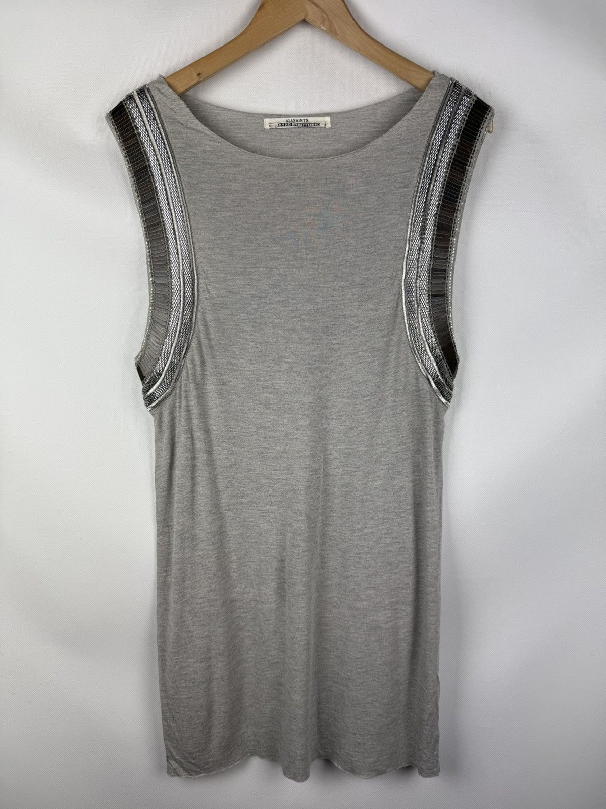 Allsaints Allsaints Siri Ladies Sleeveless Studded Vest Dress Size M / US 6-8 / IT 42-44 - 1 Thumbnail