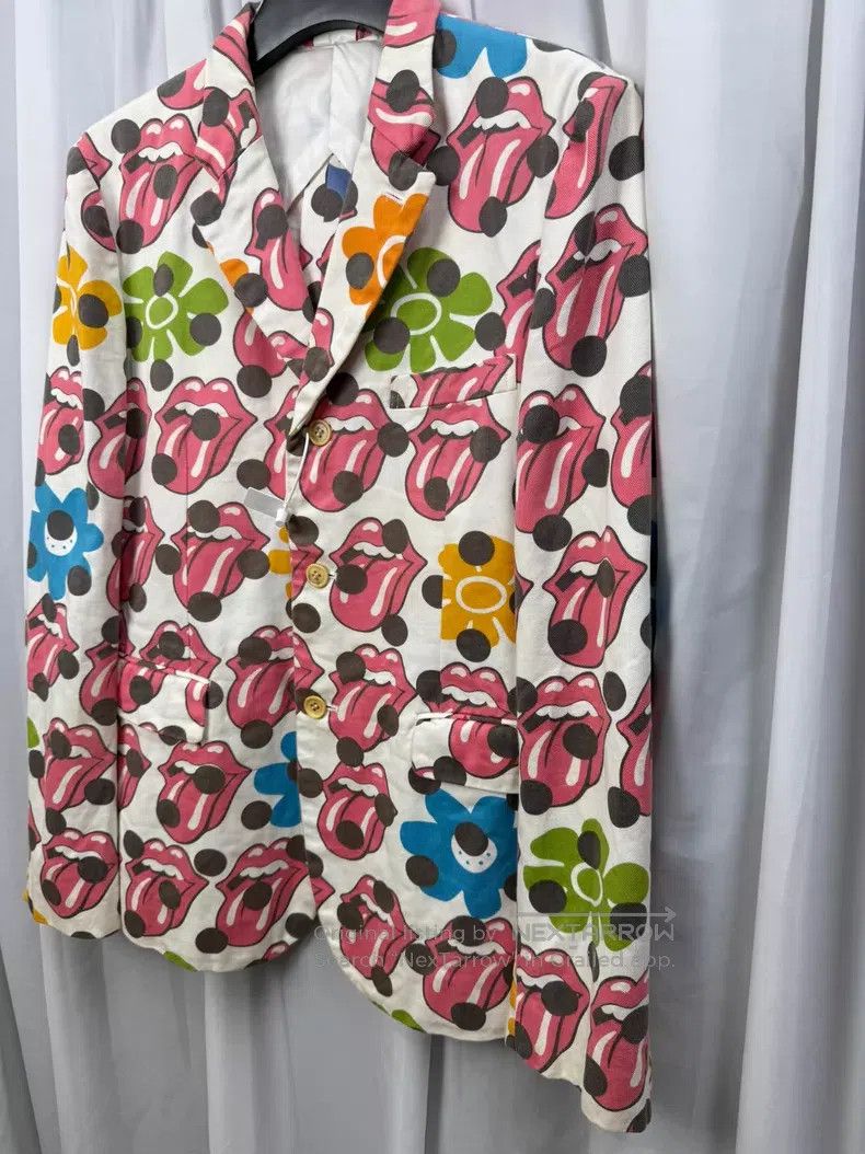 Comme des Garcons Comme des Garçons Size M Pop art cotton blazer with Rolling Size 38R - 2 Thumbnail