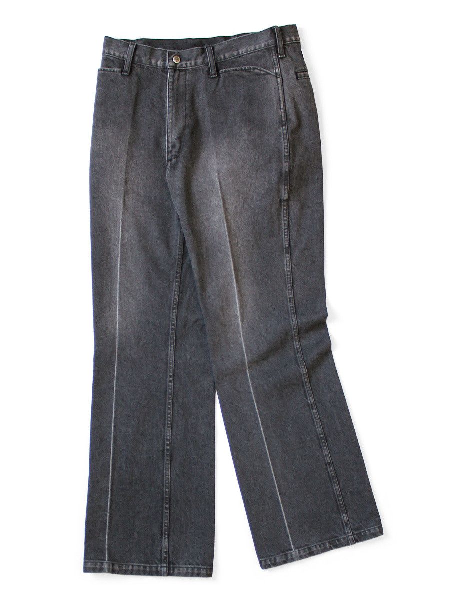 Kapital Kapital 14oz Black Denim 5P Frisco Center pleat Size US 38 / EU 54 - 2 Thumbnail