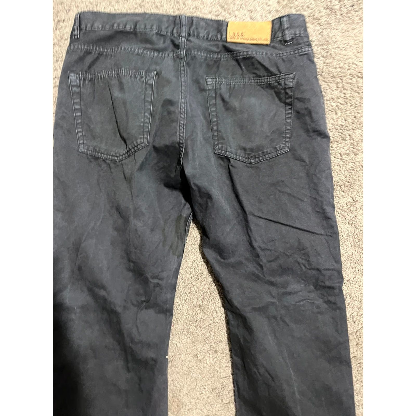 H&M H&M Chino Pants Men 36x29 Straight Fit Stretch Navy Blue Formal Size US 36 / EU 52 - 4 Thumbnail