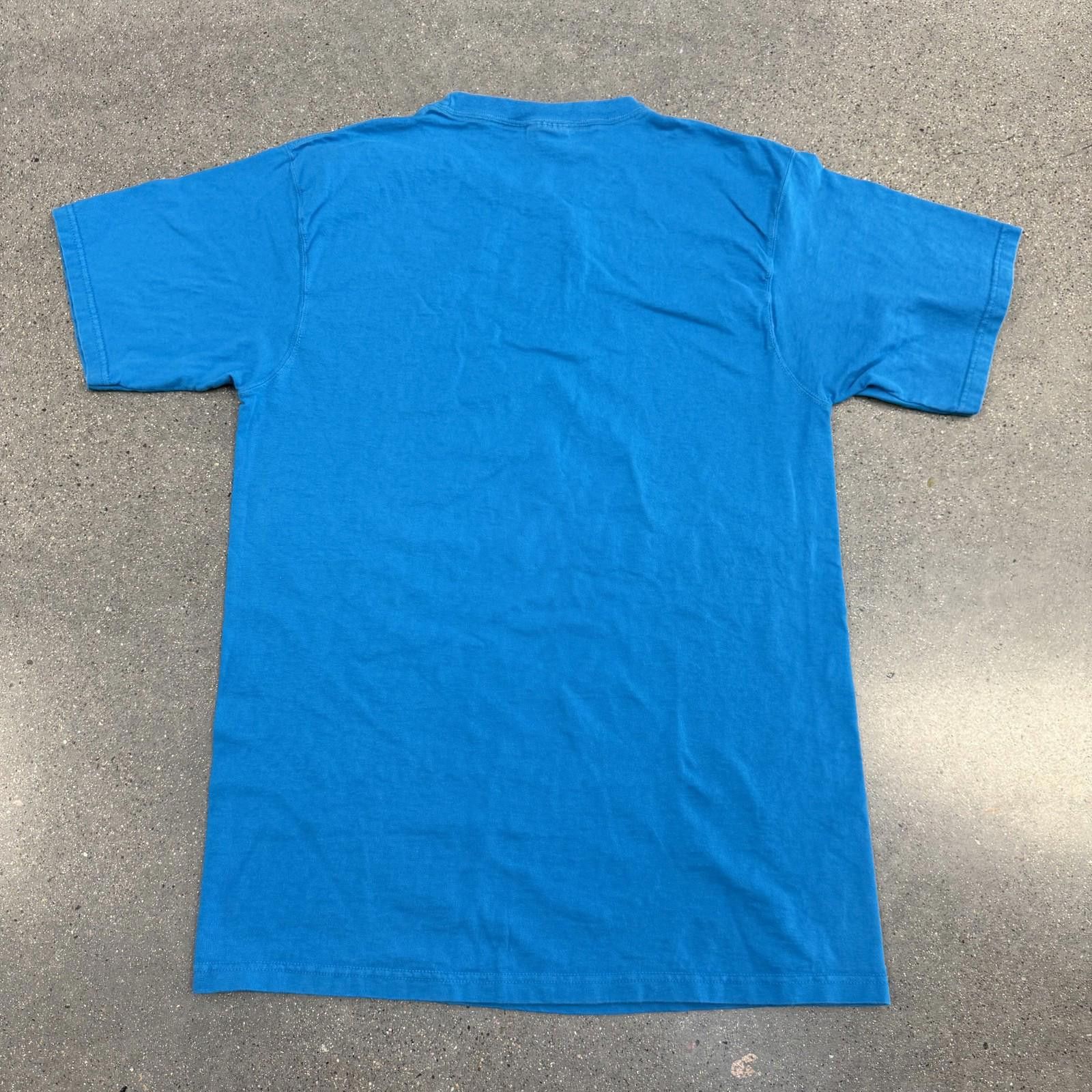 Puma Pluma T-Shirt Mens M Blue Heavyweight Cotton Blank Crewneck Size US M / EU 48-50 / 2 - 4 Thumbnail