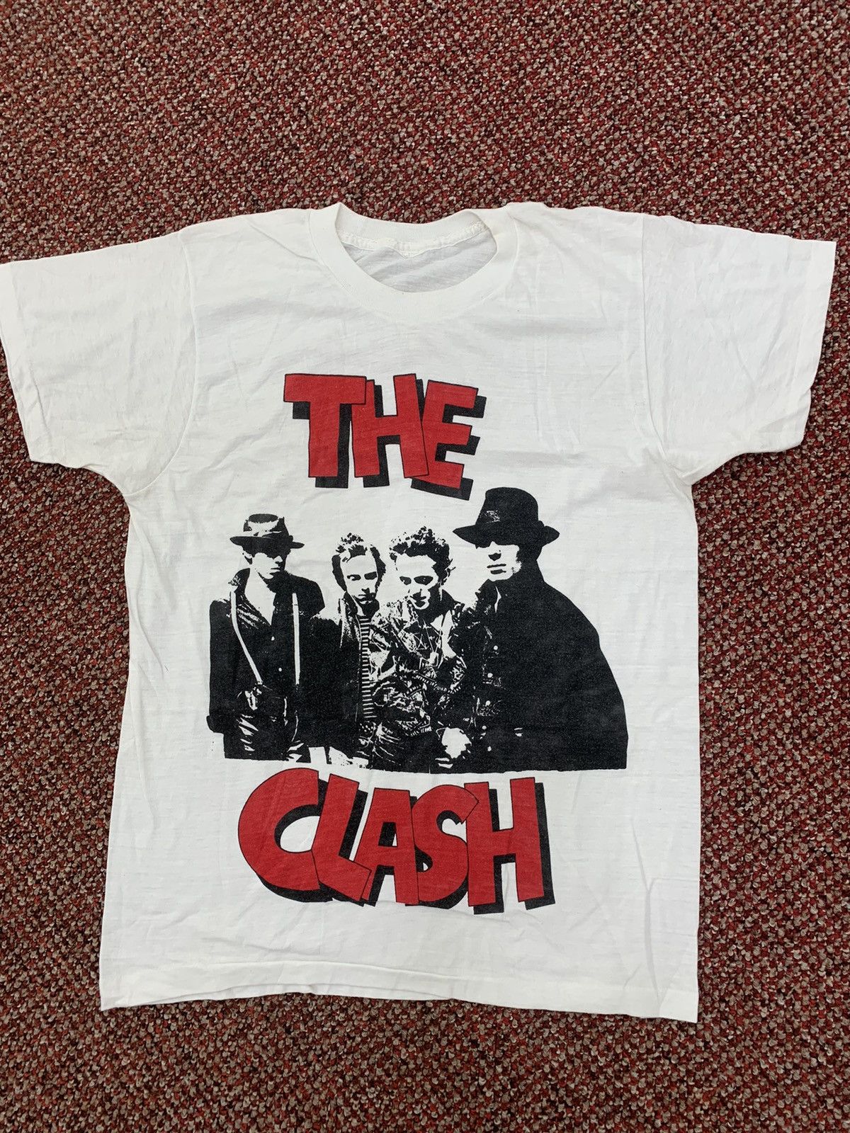Band Tees VTG 80s the CLASH BAND TOUR SHIRT PUNK Size US L / EU 52-54 / 3 - 4 Thumbnail