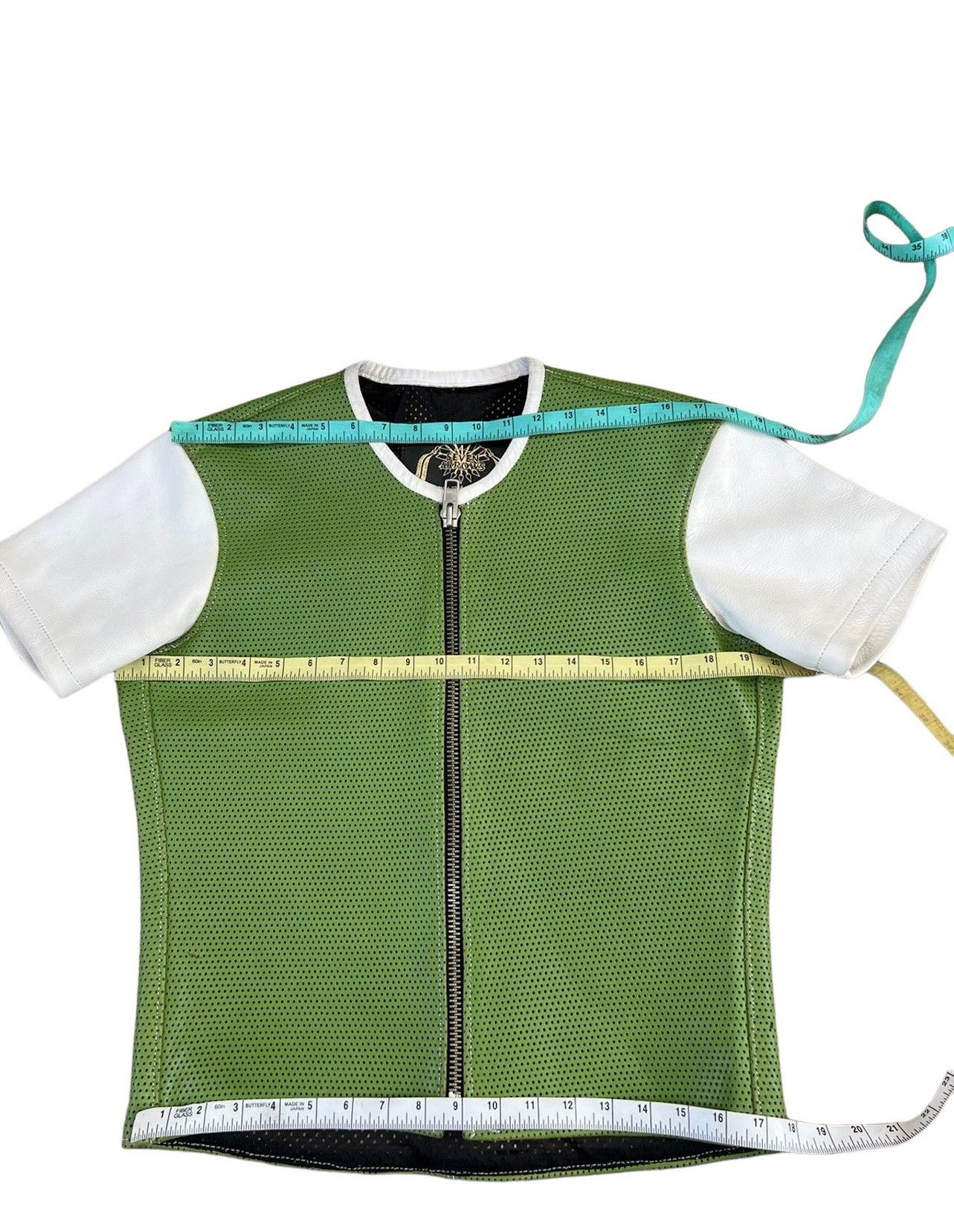 Freewheelers × Jelado × The Flat Head Seven Arrows Japan Mesh Leather Biker Shirt Size US M / EU 48-50 / 2 - 3 Thumbnail