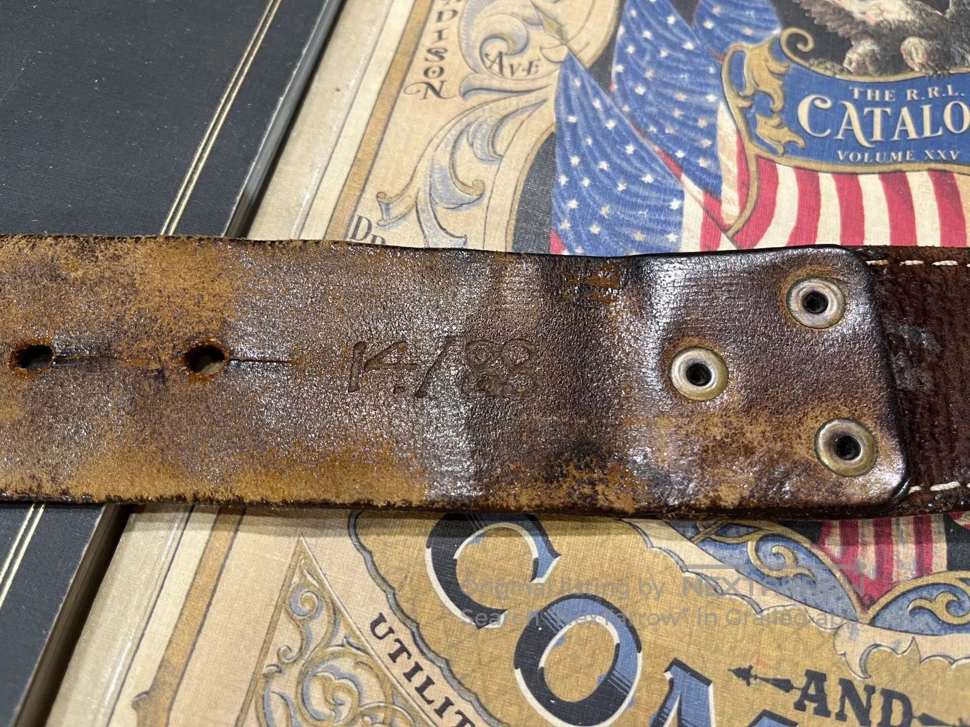 RRL Ralph Lauren rrl limited edition leather belt by ralph lauren. Size ONE SIZE - 6 Thumbnail