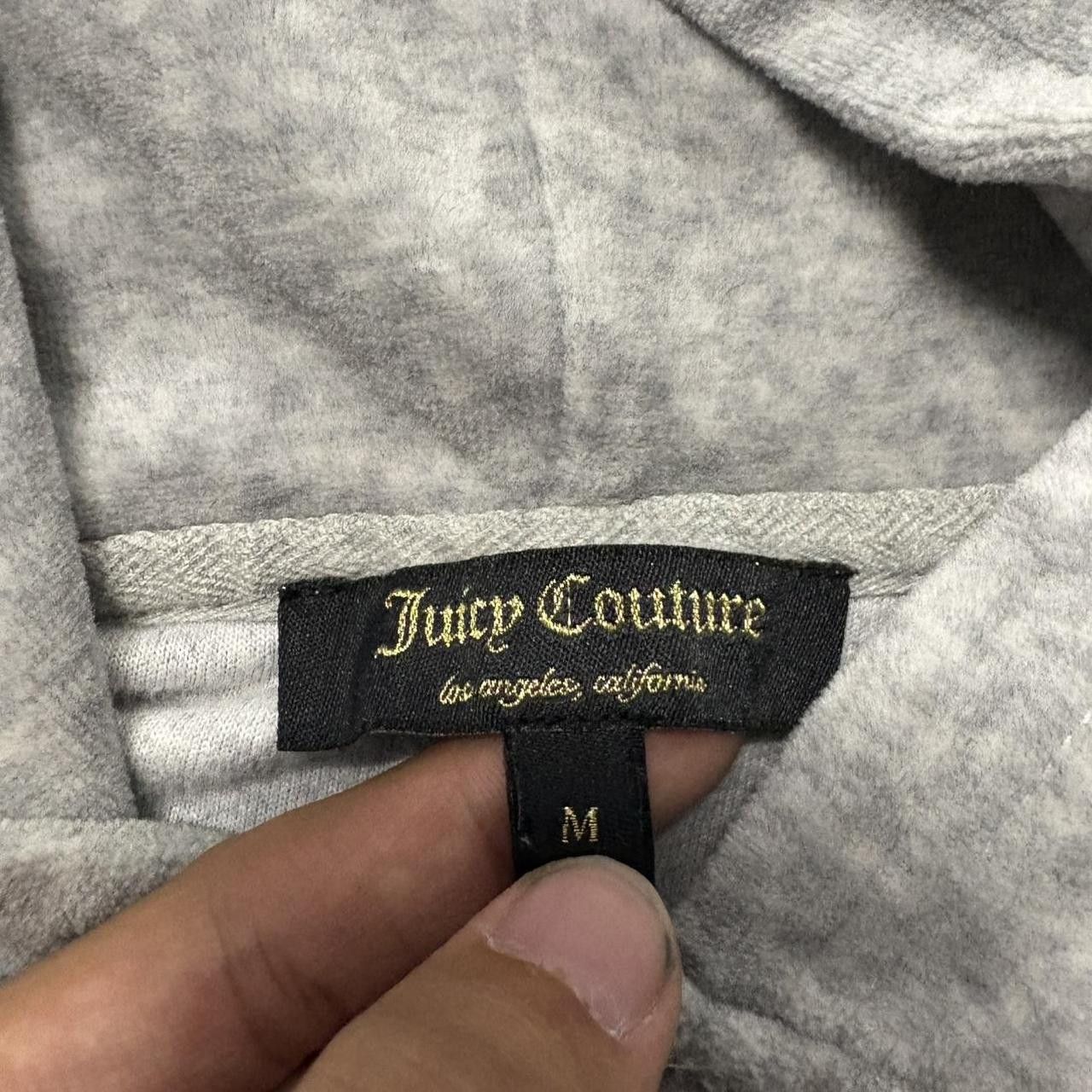 Juicy Couture × Vintage Crazy Vintage Y2K/2000s Juicy Couture Y2K Fashion Grey Zipup Hoodie! Size M / US 6-8 / IT 42-44 - 5 Thumbnail