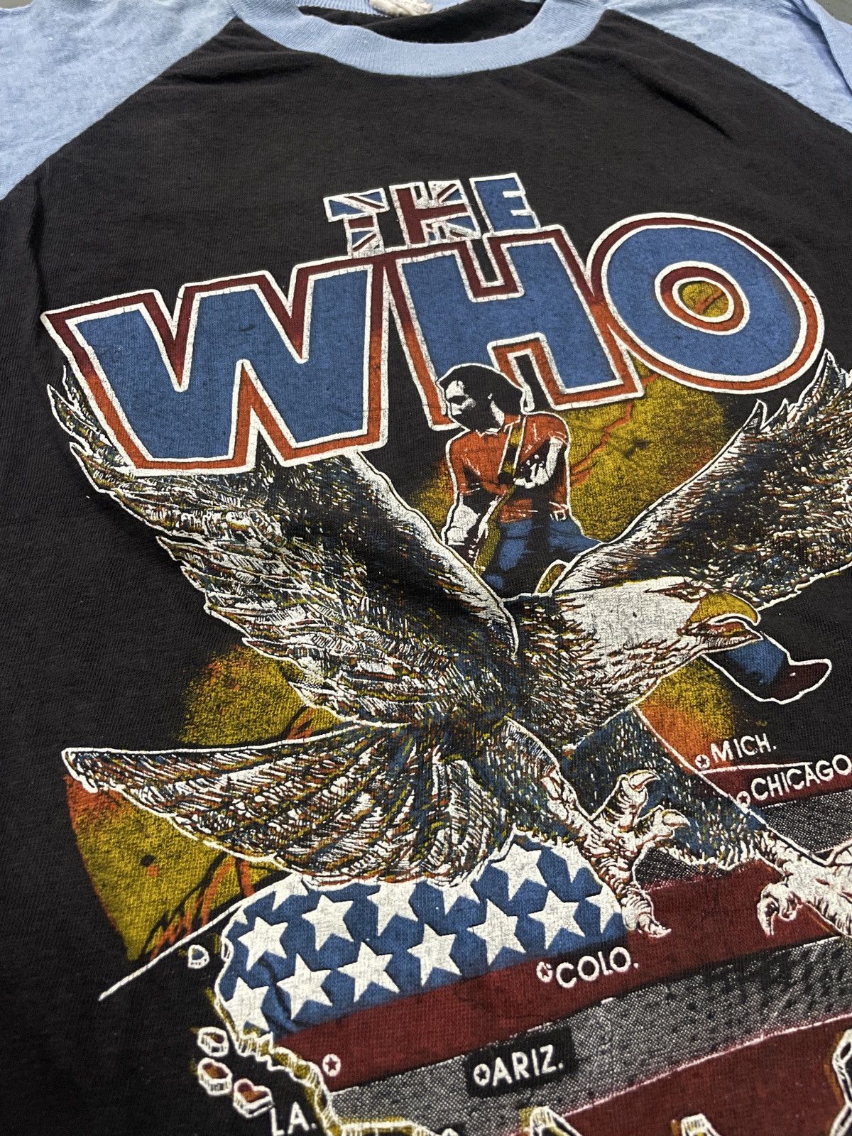 Band Tees × Vintage Vintage 80s Fantasy Label The Who “LIVE IN CONCER” Band Tees Size US S / EU 44-46 / 1 - 2 Thumbnail