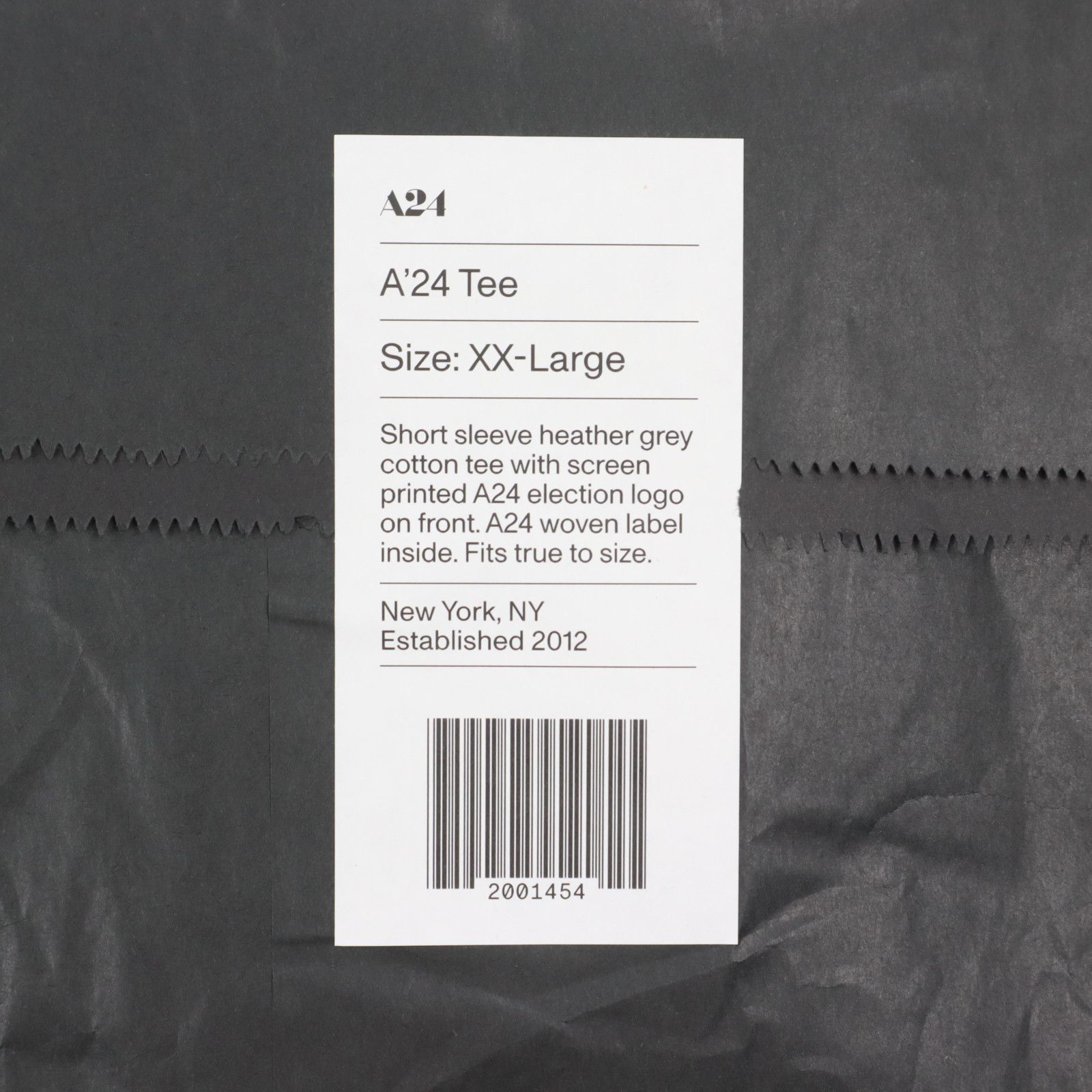 A24 a24 A'24 Election Tee T-Shirt Gray Independent Movies & TV Size US XXL / EU 58 / 5 - 4 Thumbnail