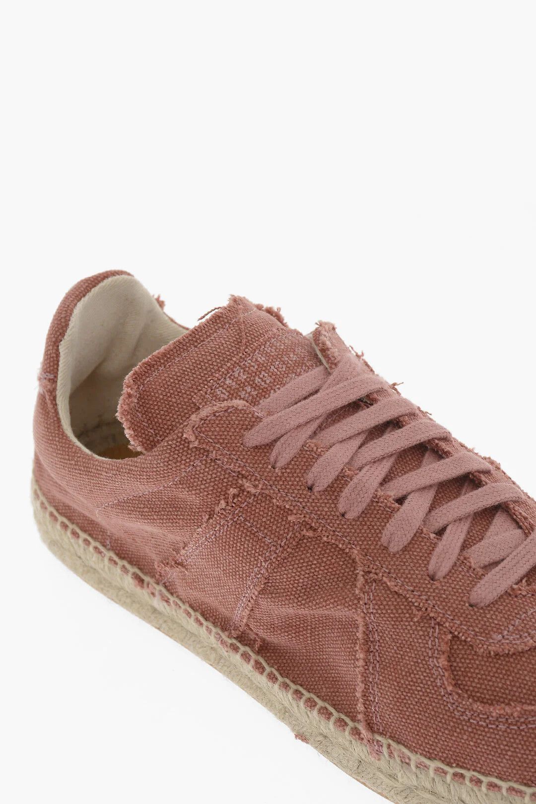 Maison Margiela og1mm0426 Fabric Low-Top Sneakers in Pink Size US 6 / IT 36 - 4 Thumbnail