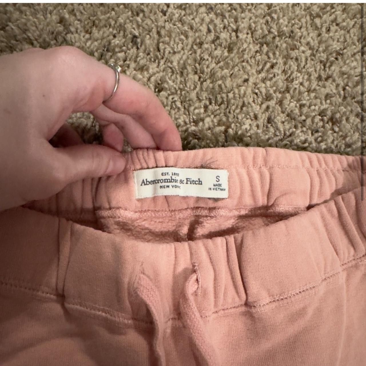 Abercrombie & Fitch × Vintage Y2K Abercrombie & Fitch Pink Straight Leg Sweatpants Size 26" / US 2 / IT 38 - 3 Thumbnail