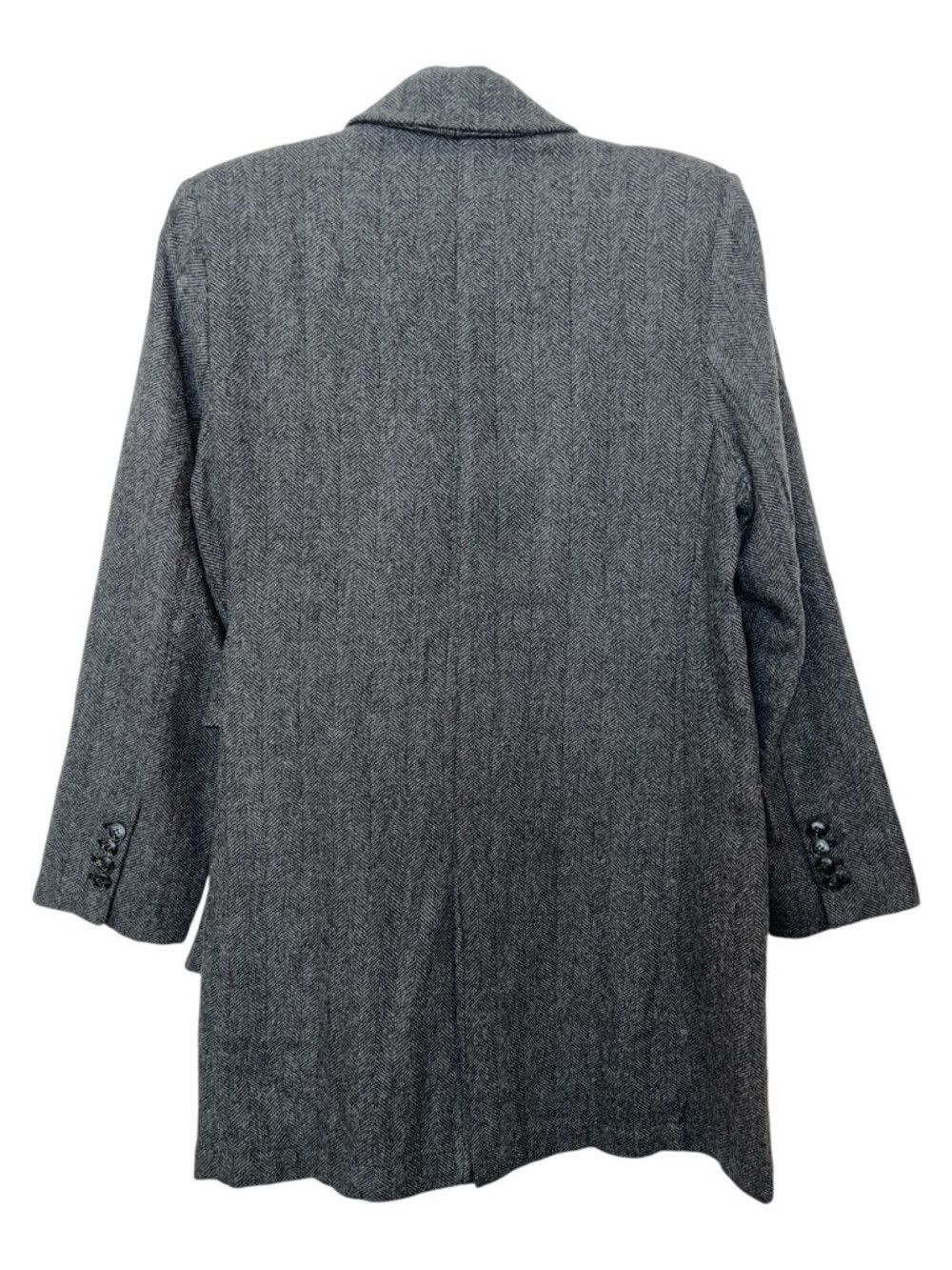 THAKOON Thakoon Italian-Made Herringbone Attached Belt Coat – Size Size M / US 6-8 / IT 42-44 - 3 Thumbnail