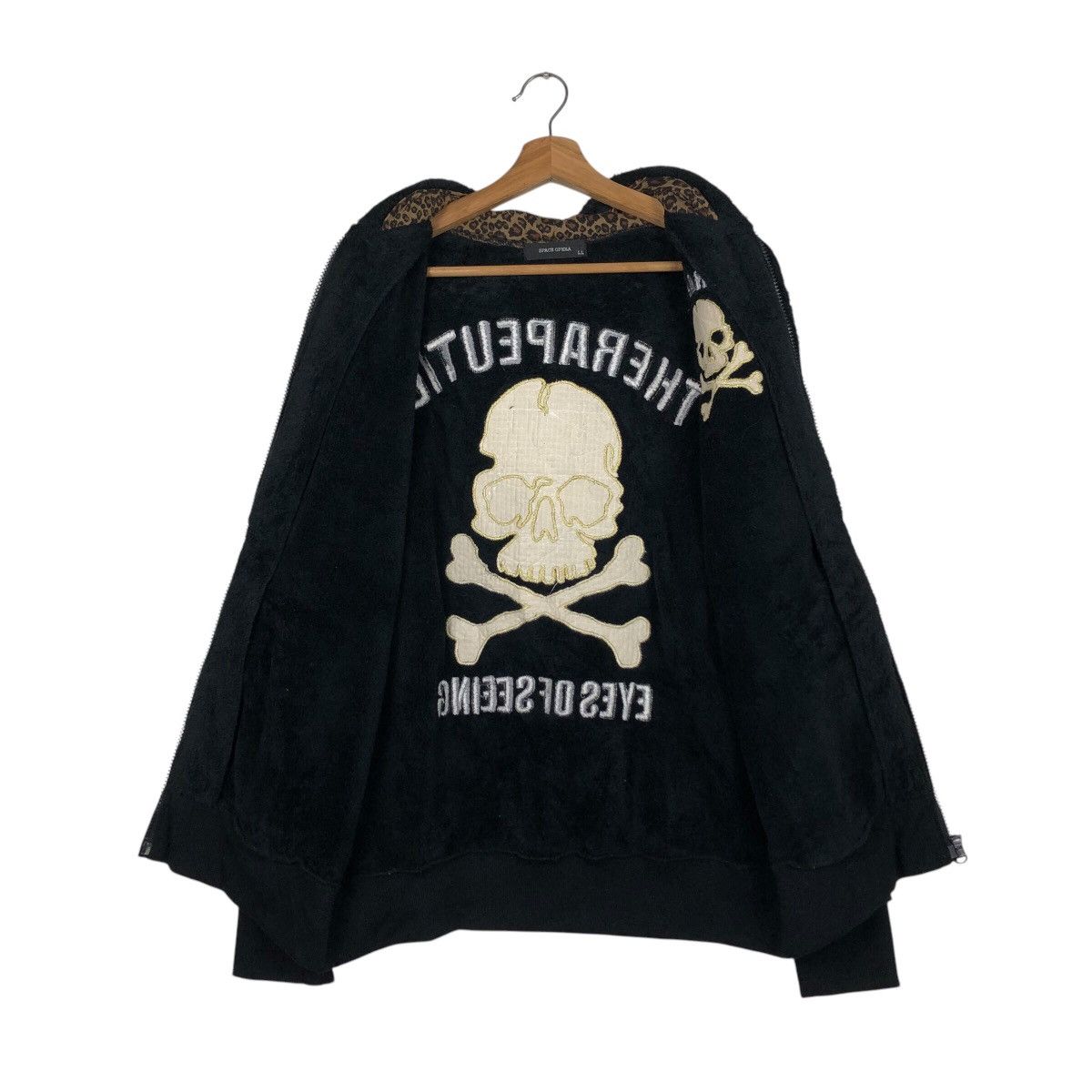 Japanese Brand Vintage Zipper Jacket Space Opera Skeleton Big Logo Backhit Size US L / EU 52-54 / 3 - 15 Thumbnail