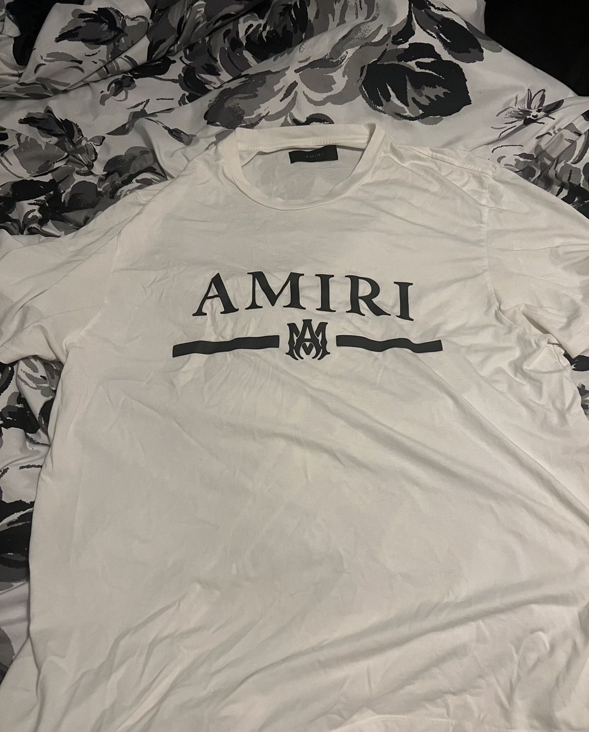 Amiri WHITE/BLACK MA BAR LOGO TEE Size US XXL / EU 58 / 5 - 1 Thumbnail