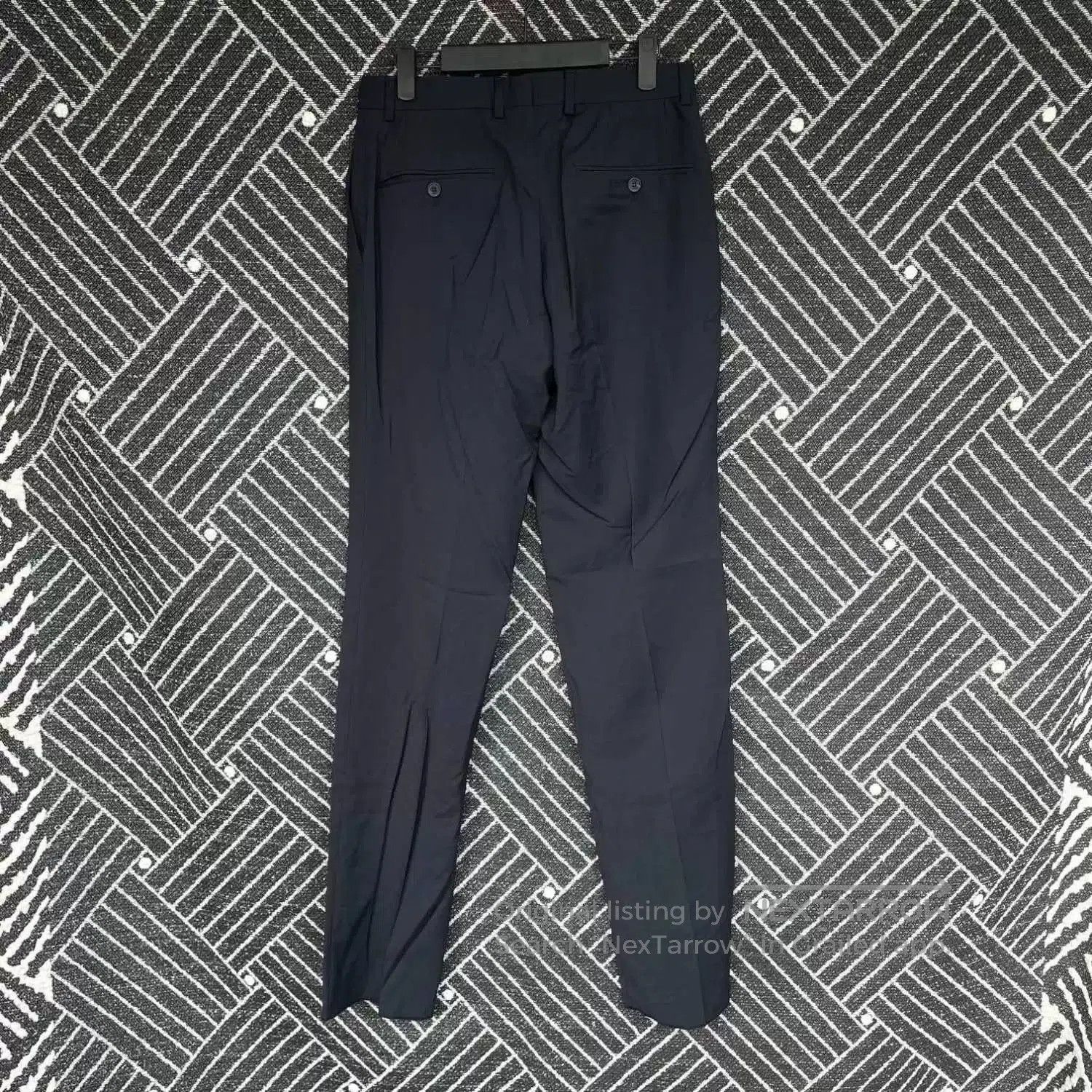 Fendi black wool trousers by Fendi, new condition. Size US 44 / EU 60 - 2 Thumbnail
