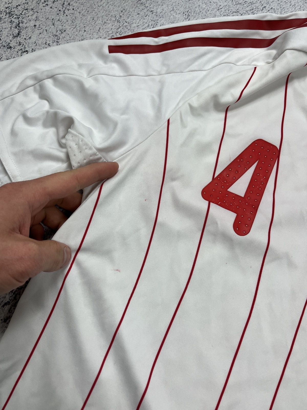 Adidas × Vintage Adidas Denmark 2008 #4 Agger Away Soccer Jersey Football Size US XL / EU 56 / 4 - 11 Thumbnail