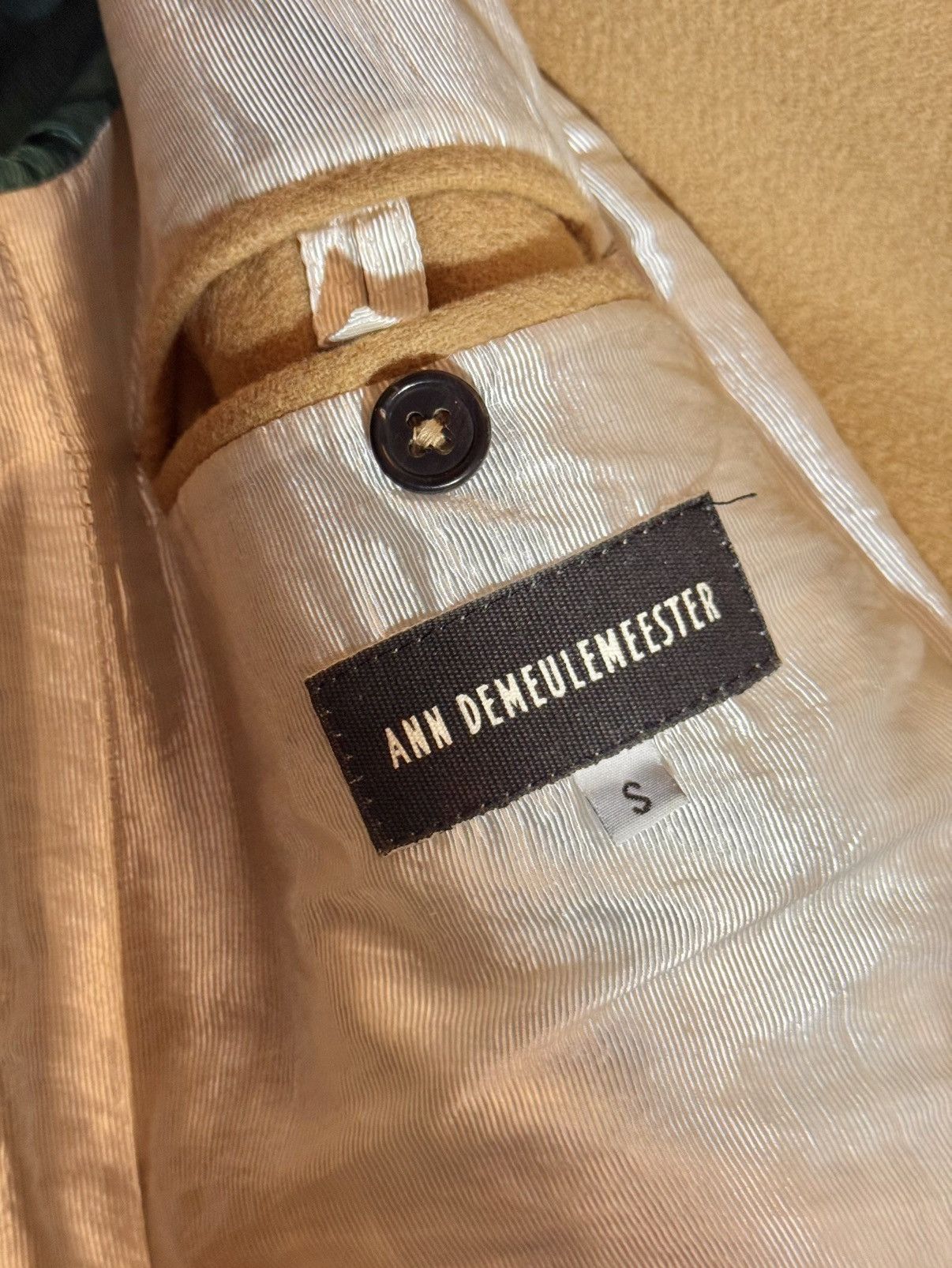 Ann Demeulemeester Ann Demeulemeester fw16 runway camel wool coat s men slim Size US S / EU 44-46 / 1 - 3 Thumbnail