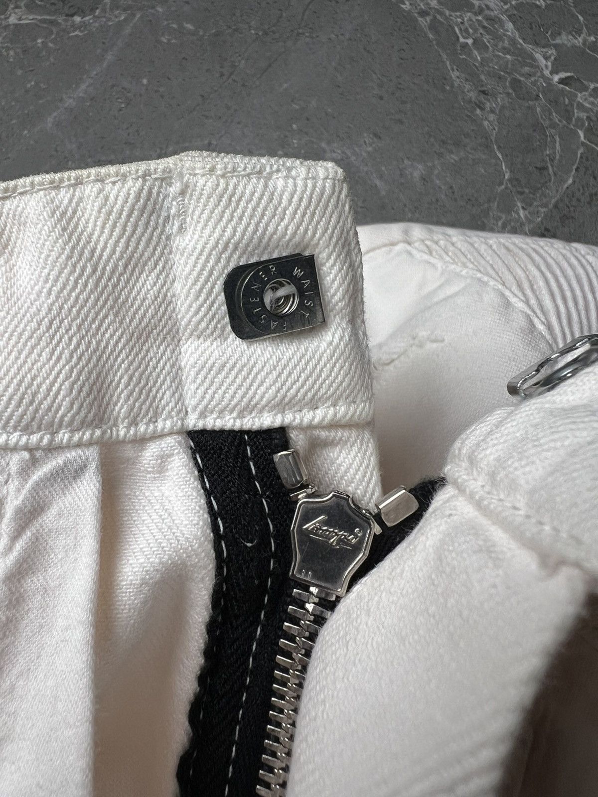 Balmain Balmain Broken White Biker Jeans Size US 29 - 6 Thumbnail