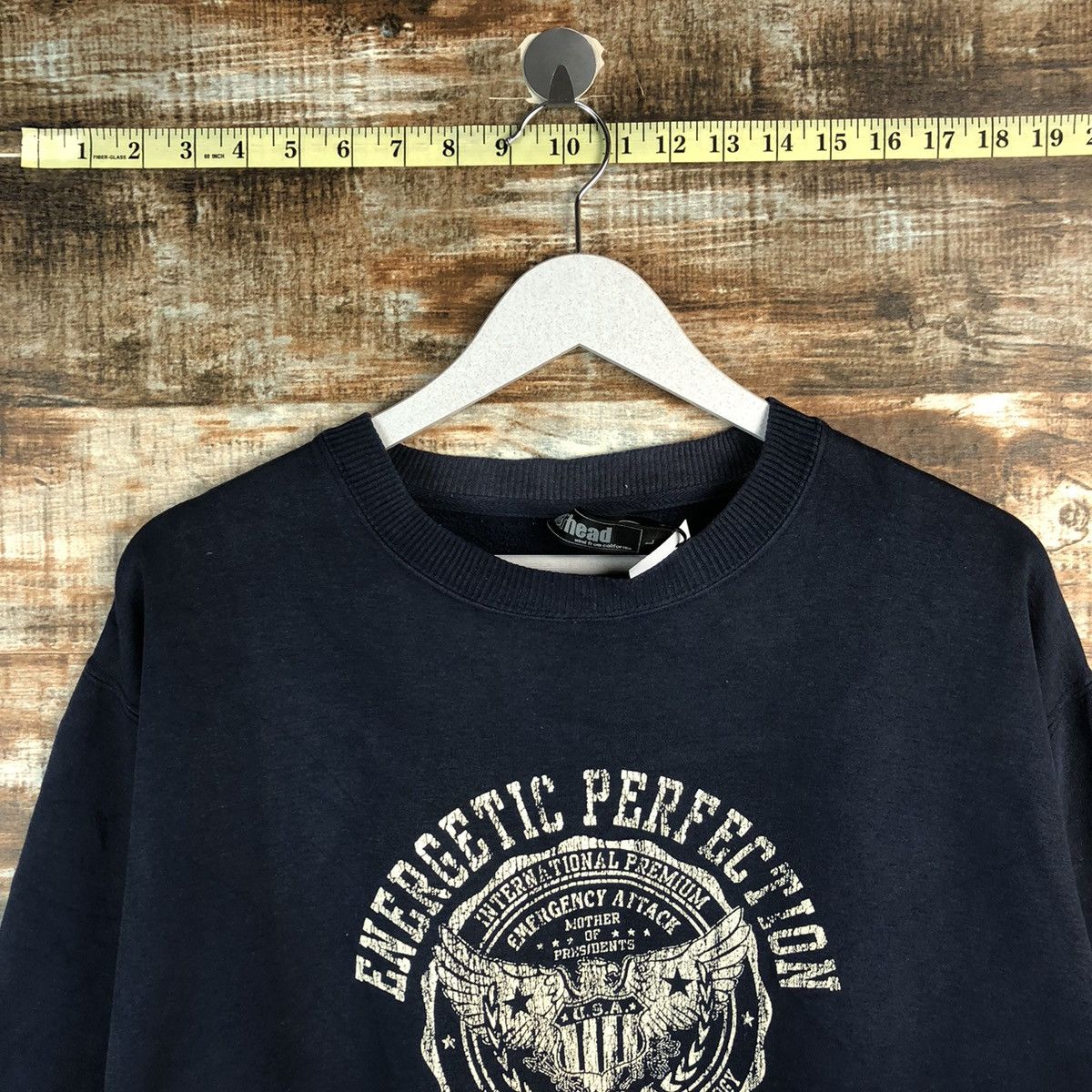 Japanese Brand Over Head usa Dark Blue Sweatshirt #A1918 Size US M / EU 48-50 / 2 - 4 Thumbnail