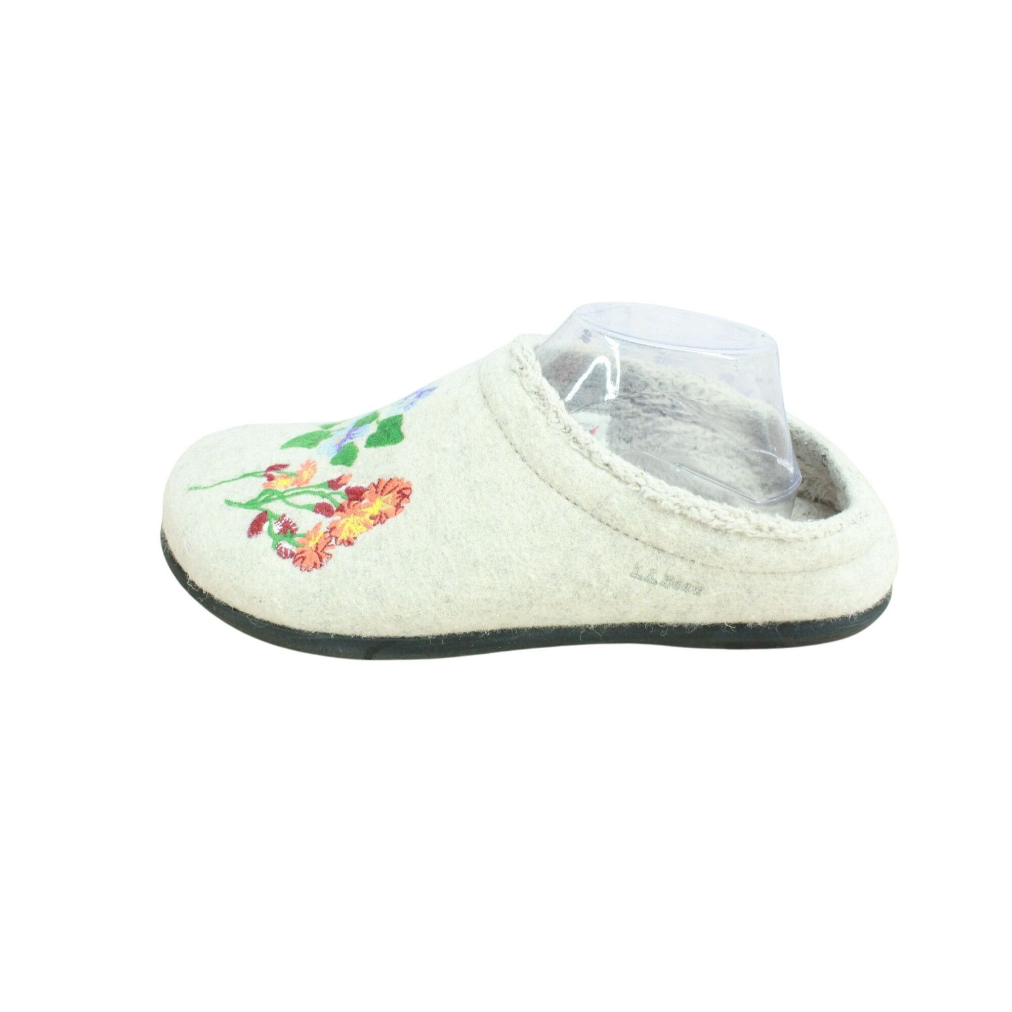L.L. Bean LL Bean Wool Floral Motif Cozy Daybreak Slipper Scuffs Size US 11 / IT 41 - 2 Thumbnail