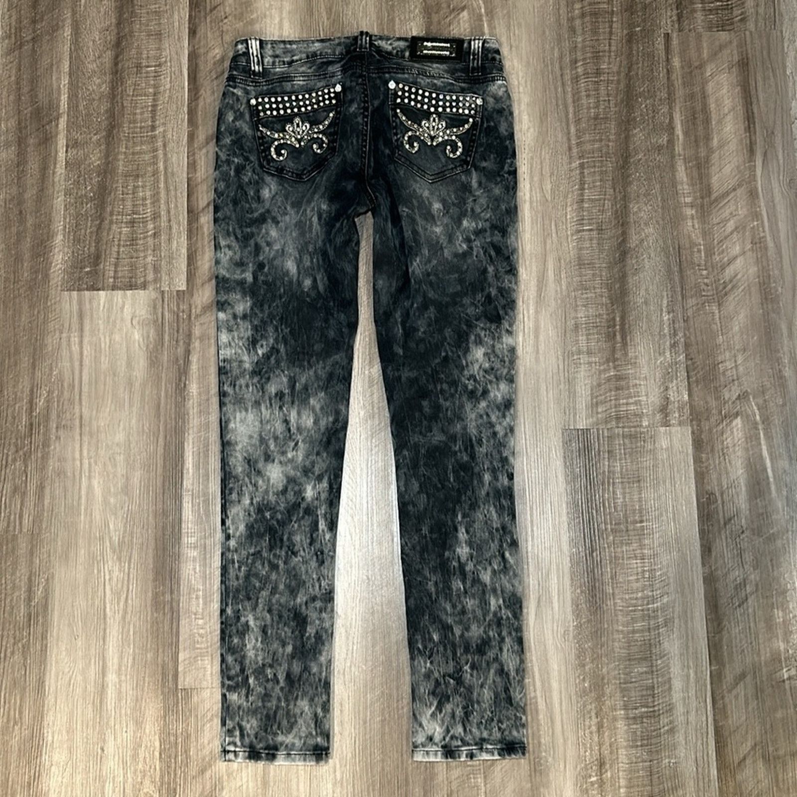 Other L.A. Idol Skinny Jeweled Jeans - 11 Size 31" - 2 Thumbnail