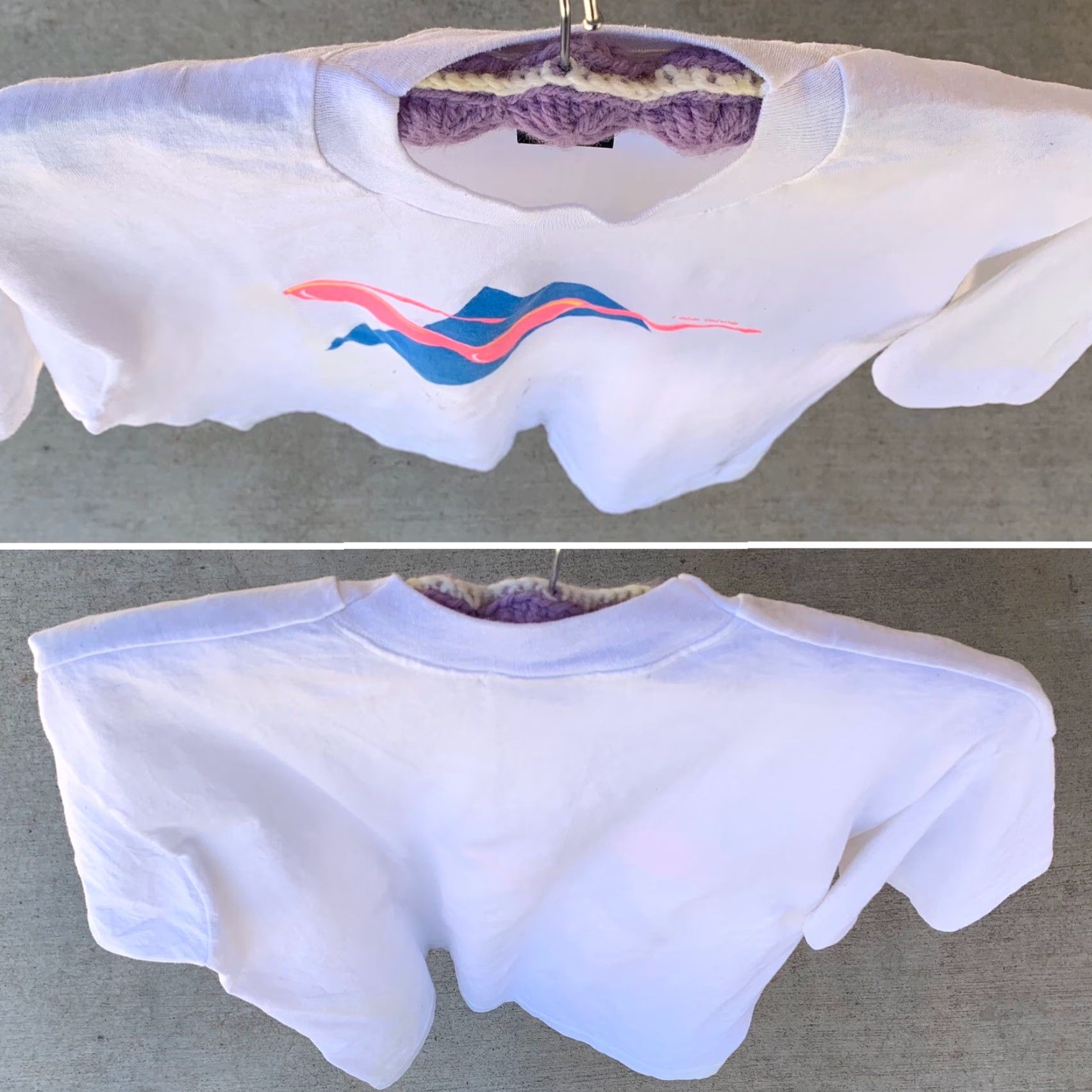 Vintage VINTAGE Lake Tahoe T-Shirt Neon Sunglasses Graphics Single Stitch 1980s 90s XL Size US XL / EU 56 / 4 - 4 Thumbnail