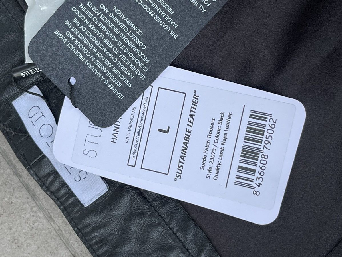 Leather !DS! SS23 Studio ID Suede Patch Leather Moto Trousers Size US 34 / EU 50 - 21 Thumbnail