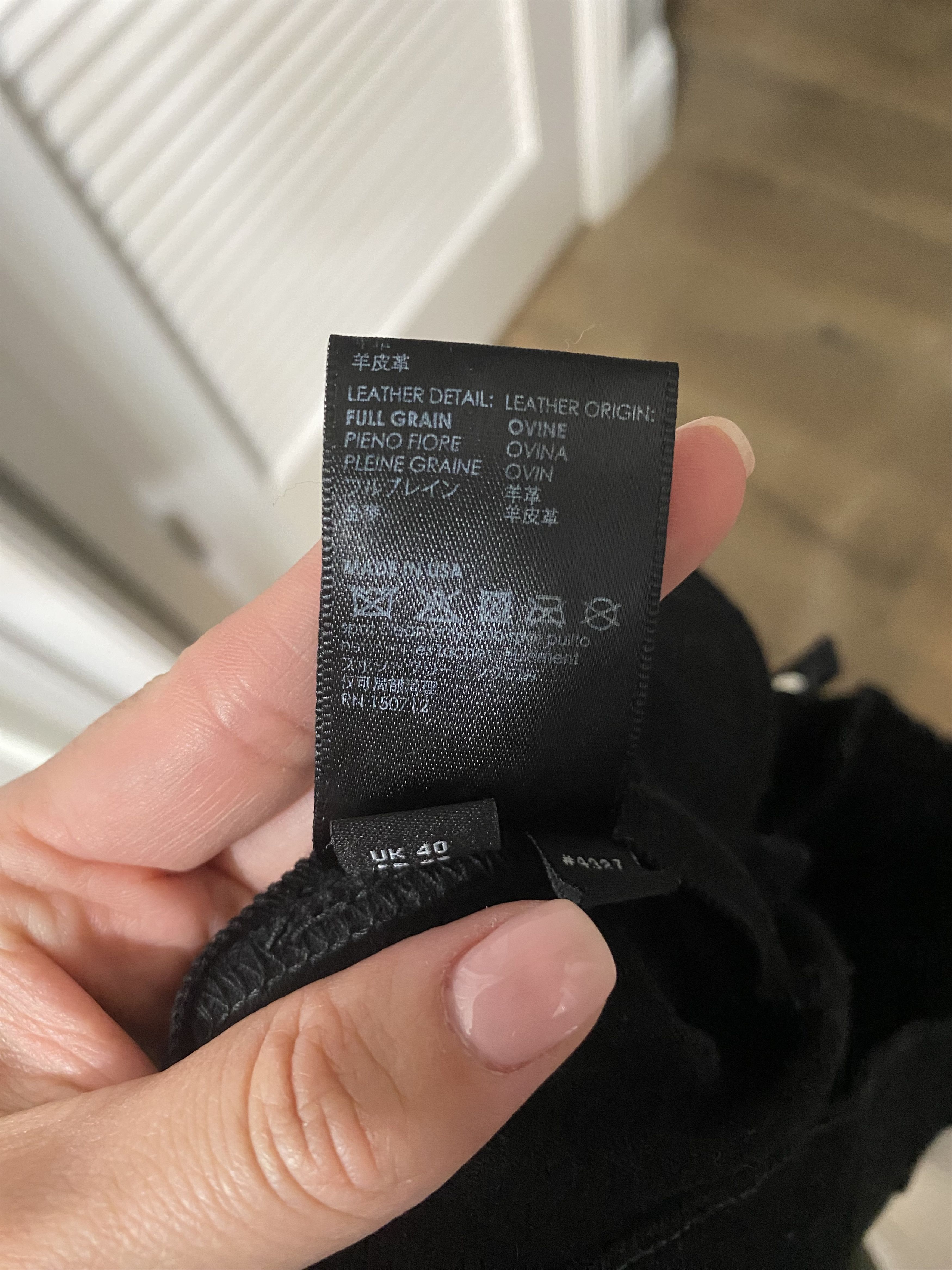 Amiri BLACK MX1 WITH PLEATED LEATHER Size US 40 / EU 56 - 11 Thumbnail