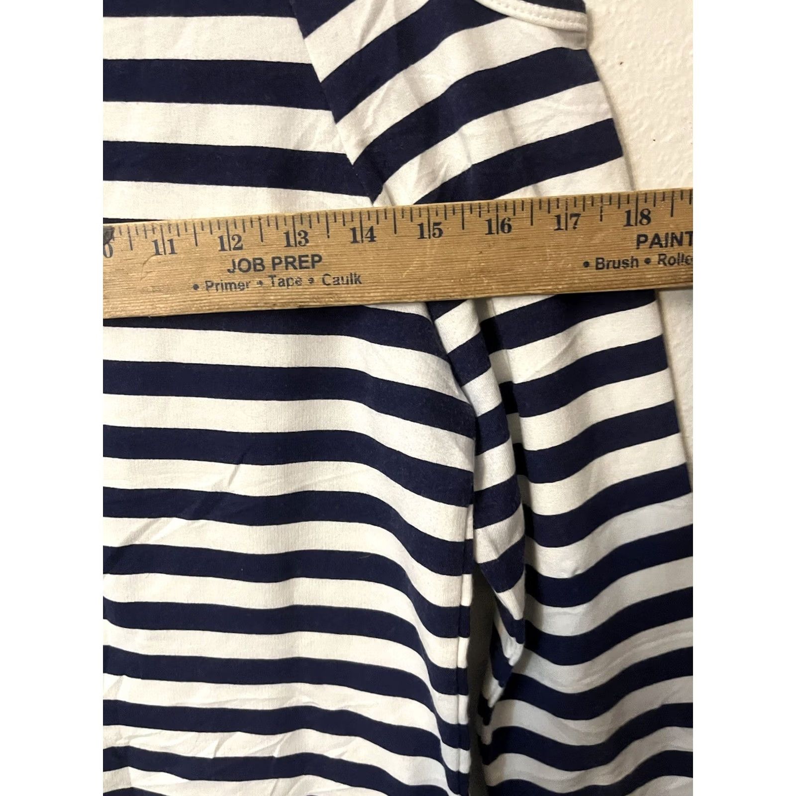 Nautica Nautica Shirt Womens L Blue Striped Cold Shoulder Pullover Long Sleeve Knit Size L / US 10 / IT 46 - 5 Thumbnail