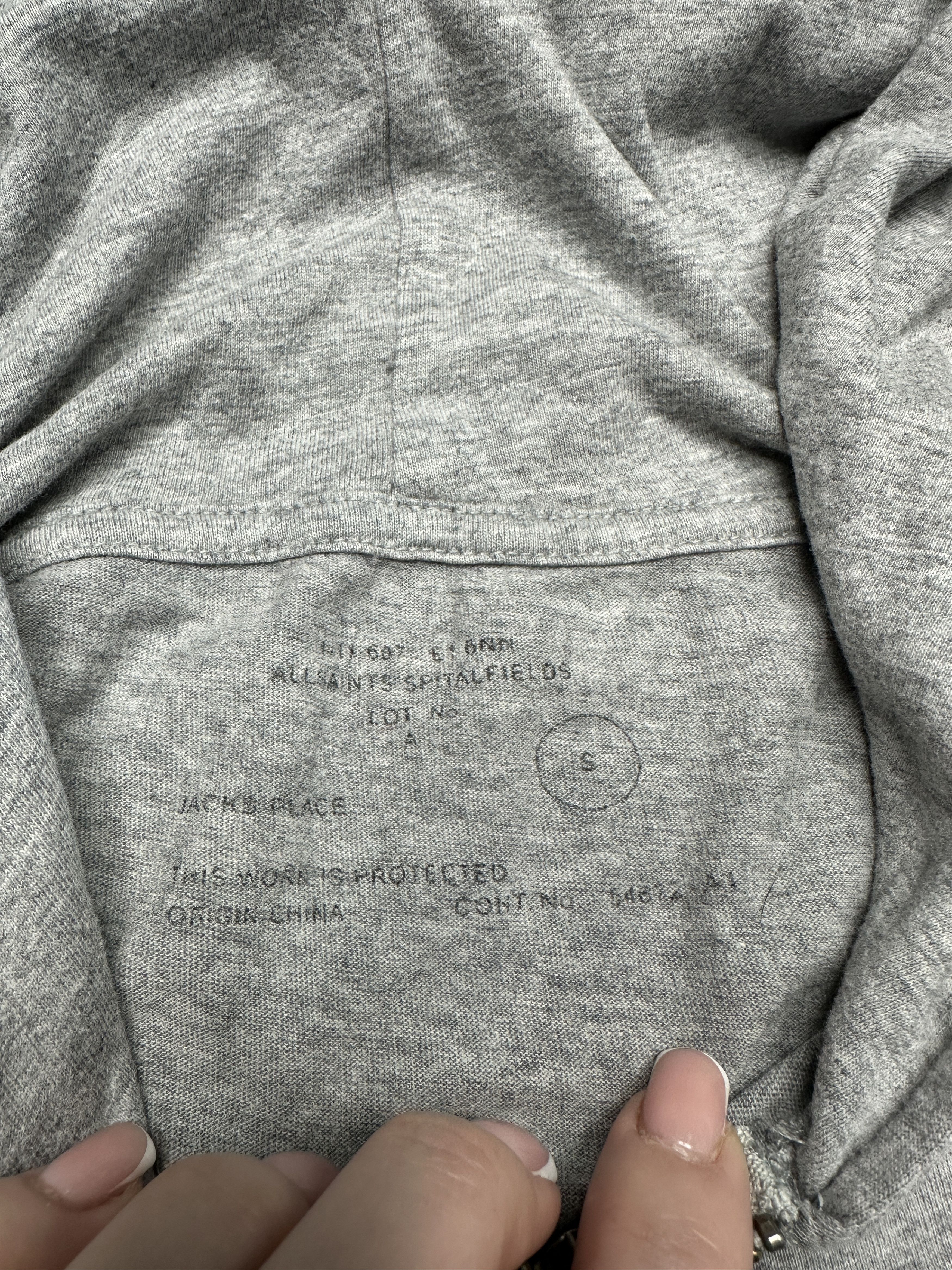 Allsaints Allsaints Mens Bone Full Zip Hoodie Size US S / EU 44-46 / 1 - 6 Thumbnail