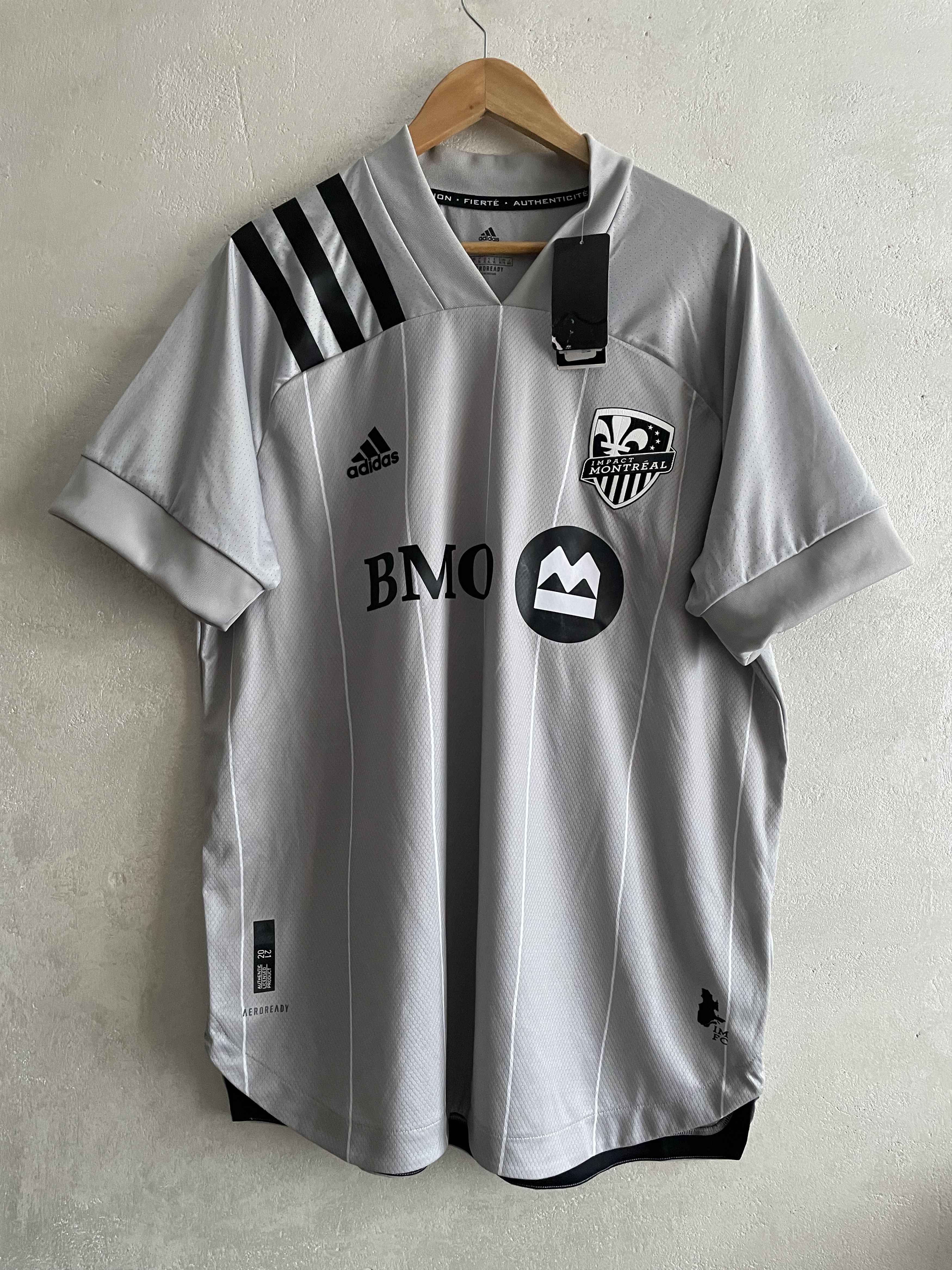 Adidas Montreal Impact Away Shirt 2020 2021 Player Issue Jersey Size US XL / EU 56 / 4 - 1 Thumbnail