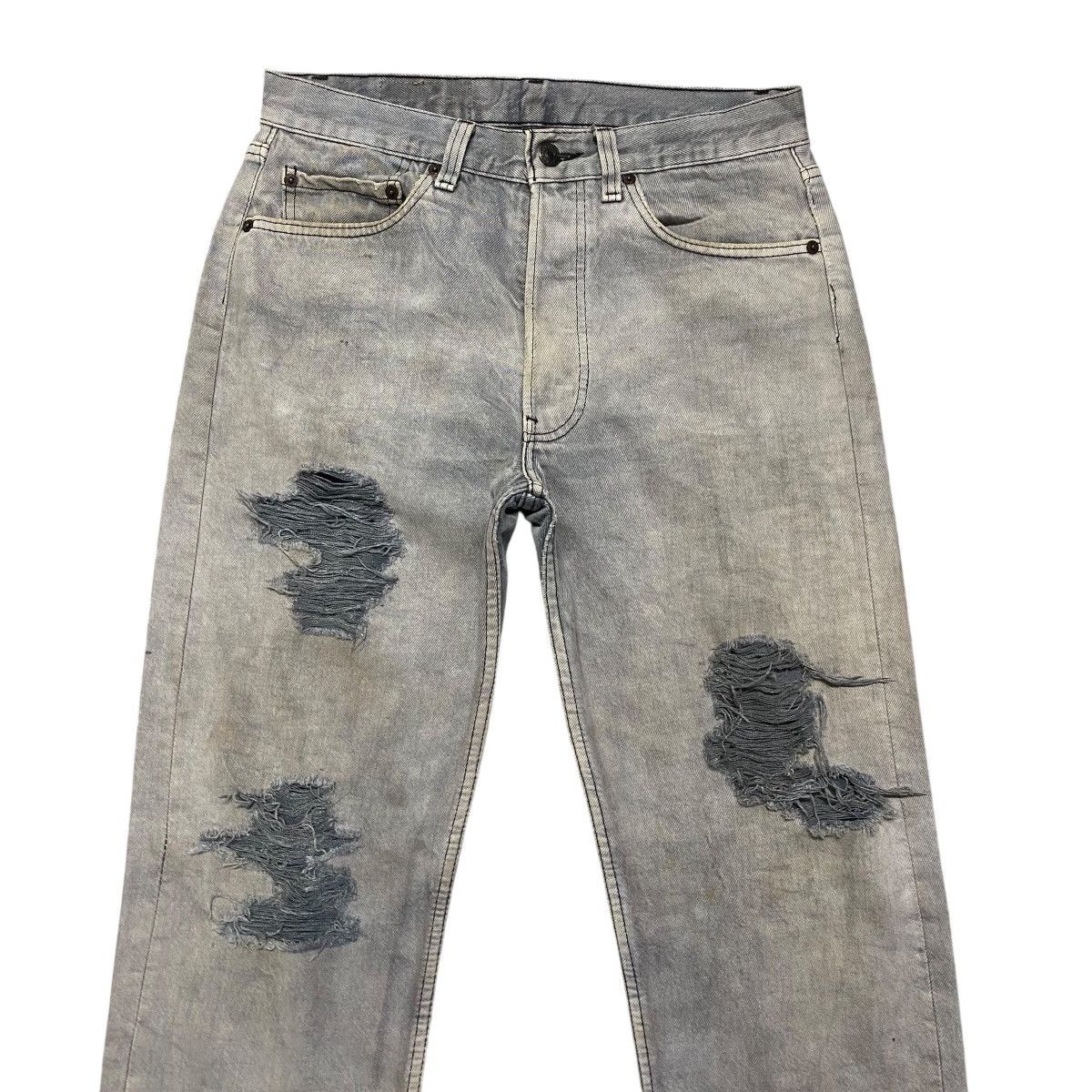Levi's Vintage Levis 501 Blank Grunge Jeans Size US 30 / EU 46 - 3 Thumbnail