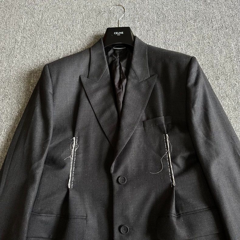 Dior Dior Plaid waist gun lapel suit Size US L / EU 52-54 / 3 - 2 Thumbnail