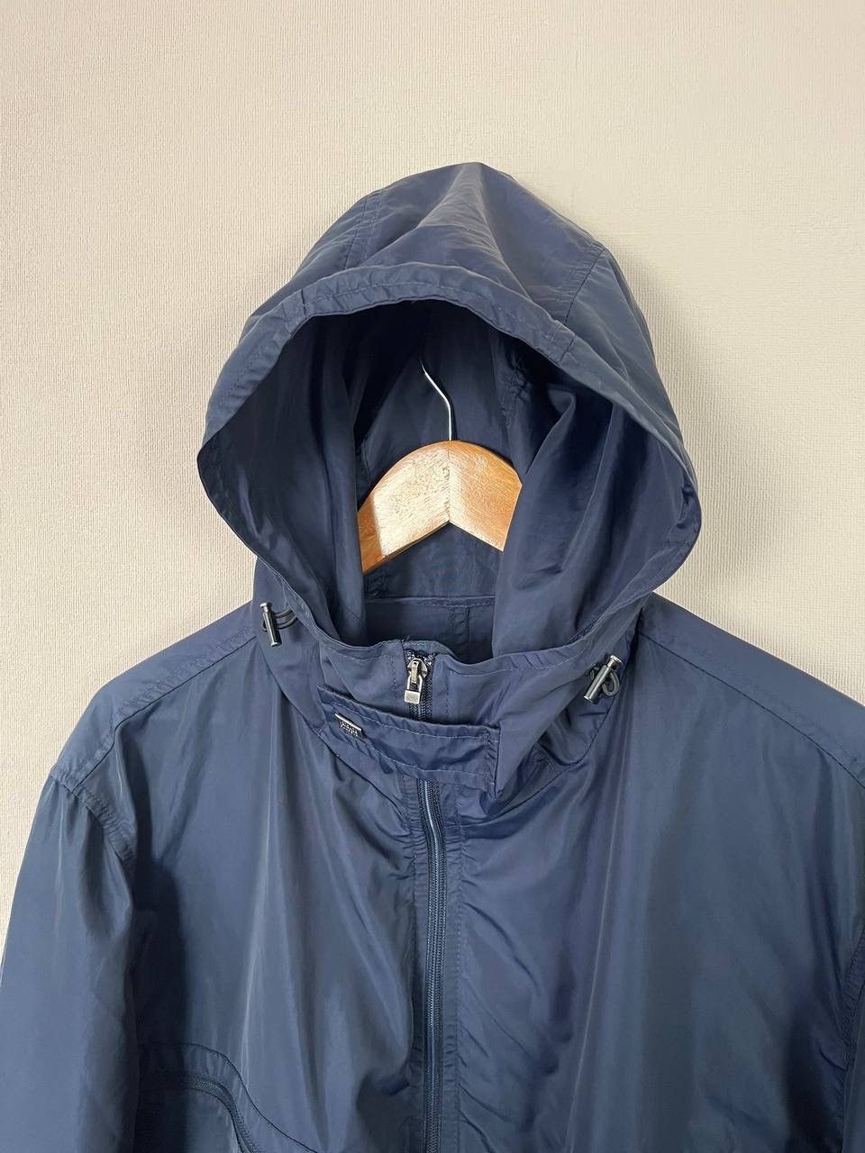 Versace Versace Navy Blue Hooded Windbreaker Jacket Zip Pockets Men Size US S / EU 44-46 / 1 - 2 Thumbnail