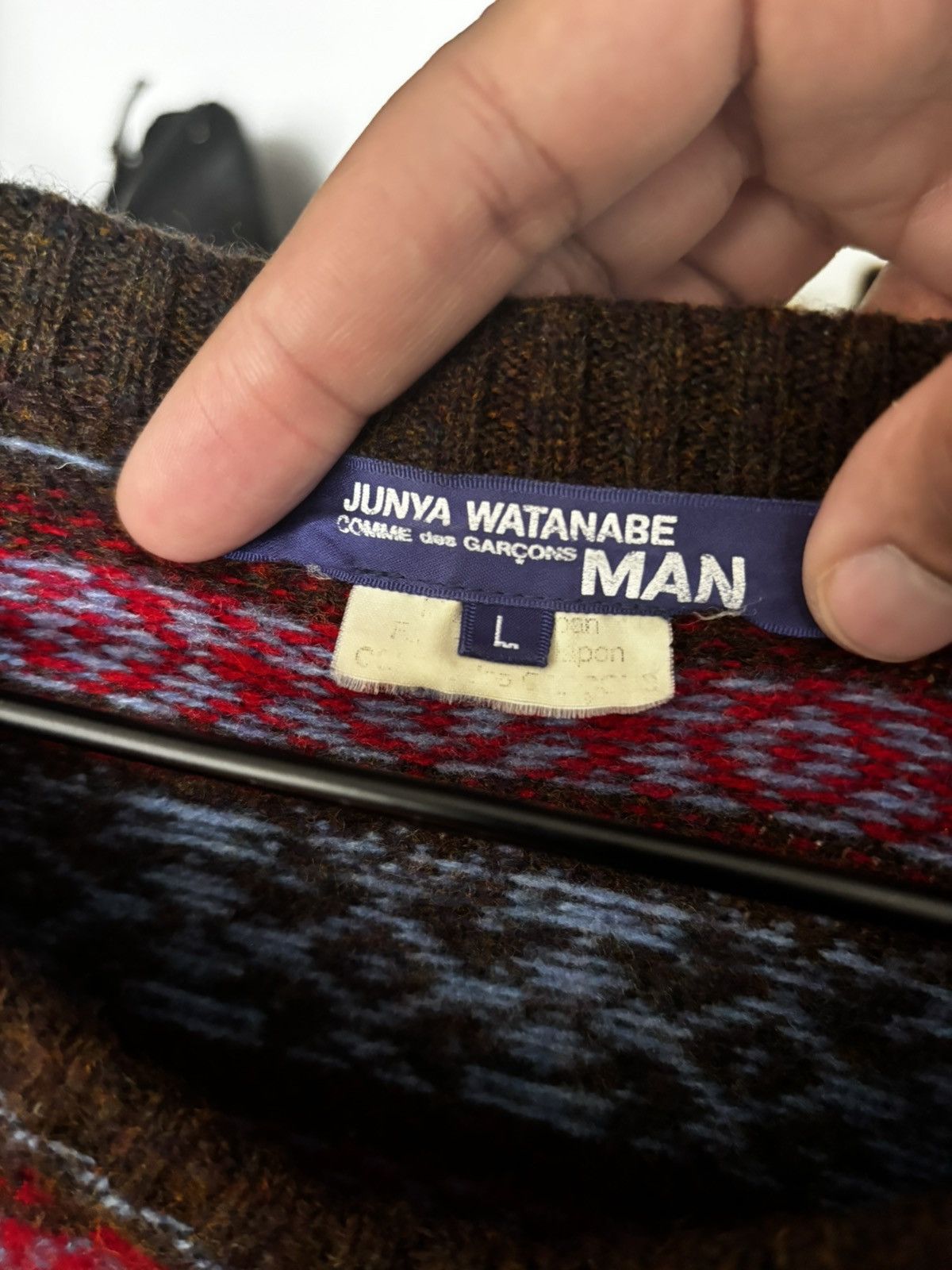 Junya Watanabe Junya Watanabe Comme Des Garcons Wool Sweater L Size US L / EU 52-54 / 3 - 3 Thumbnail