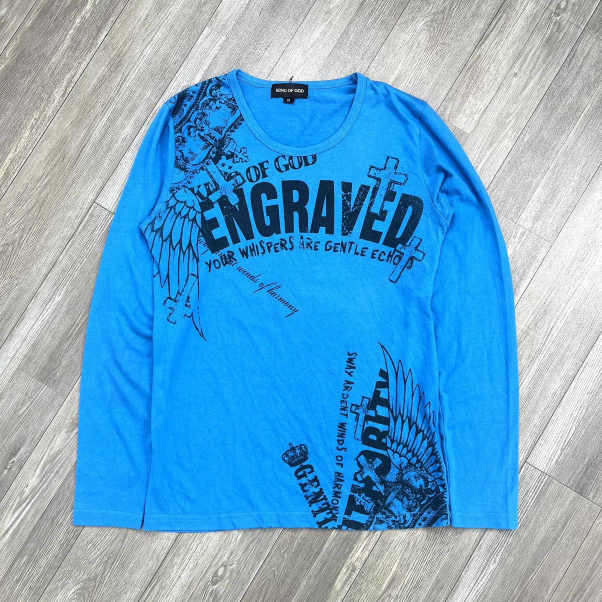 14th Addiction × If Six Was Nine × Japanese Brand King Of God Poem Gothic Grunge Punk Skulls LS Ifsixwasnine Size US L / EU 52-54 / 3 - 14 Thumbnail
